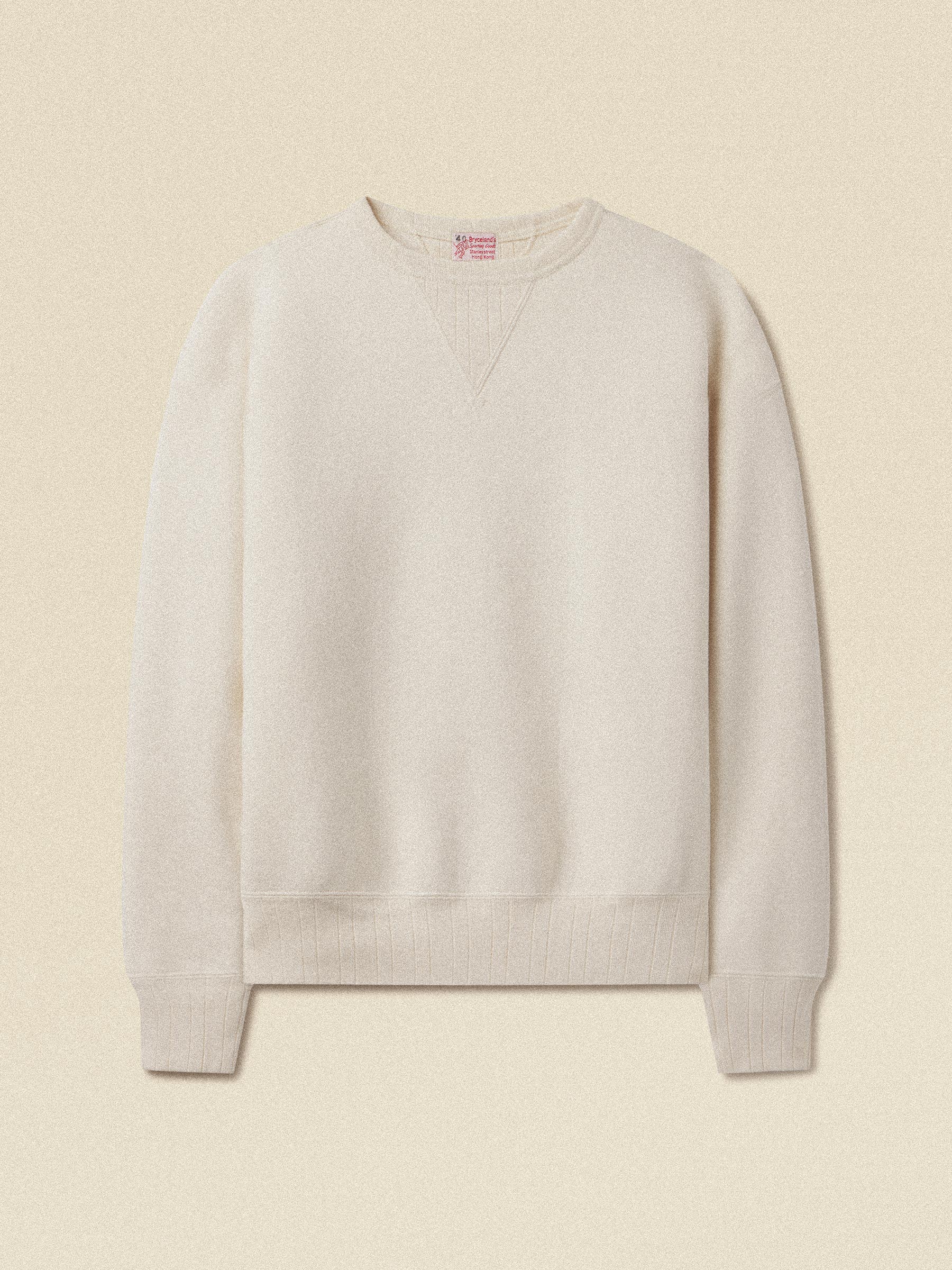 Alternative view of Ecru Bryceland's X Buck Mason Freedom Sleeve Tubular Sweatshirt