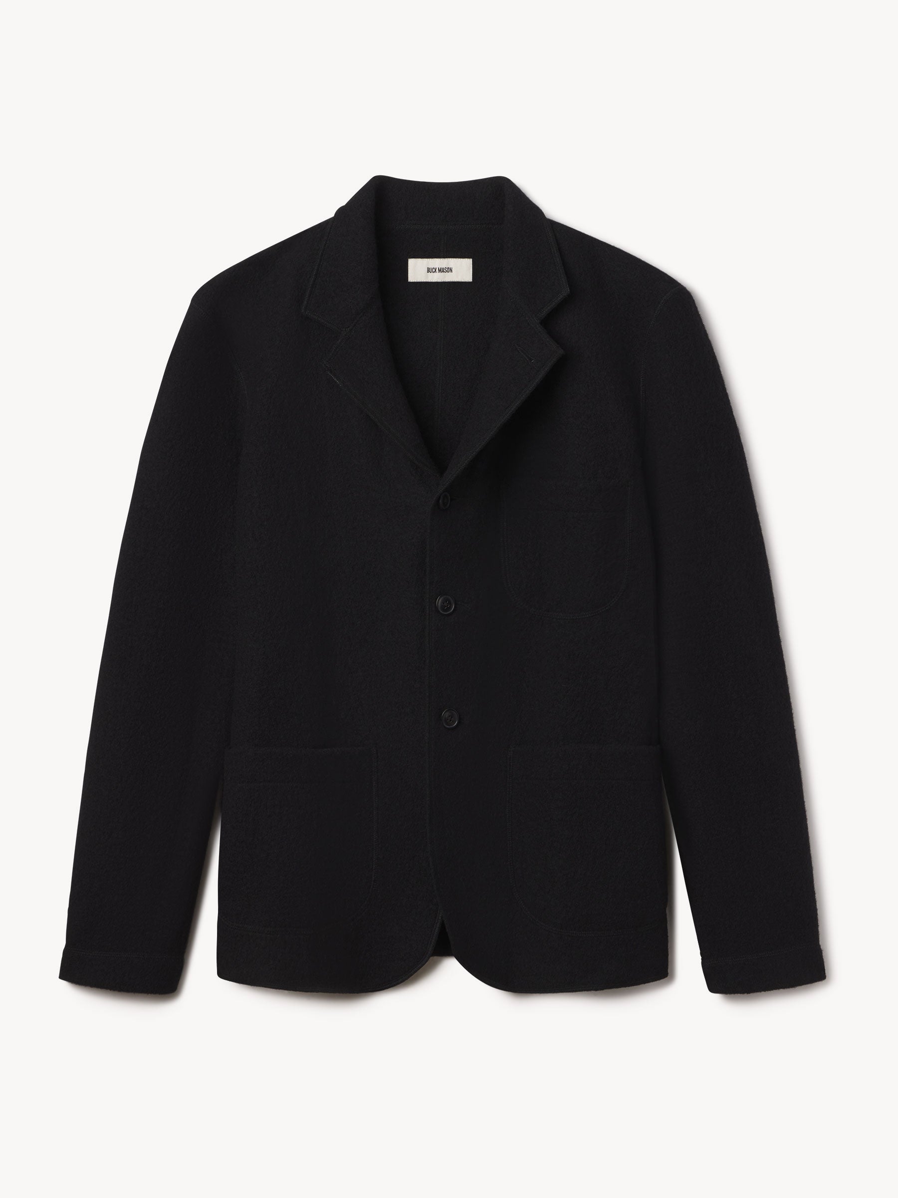 Black Felted Chore Coat