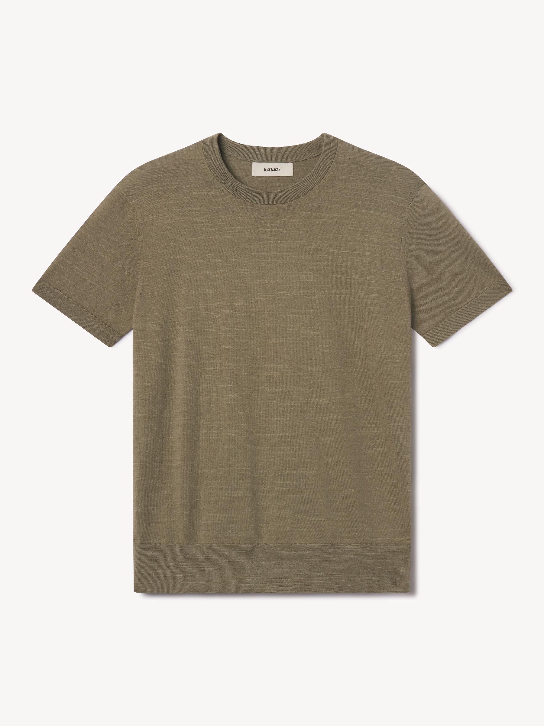 Light Olive Avalon Knit Classic Tee