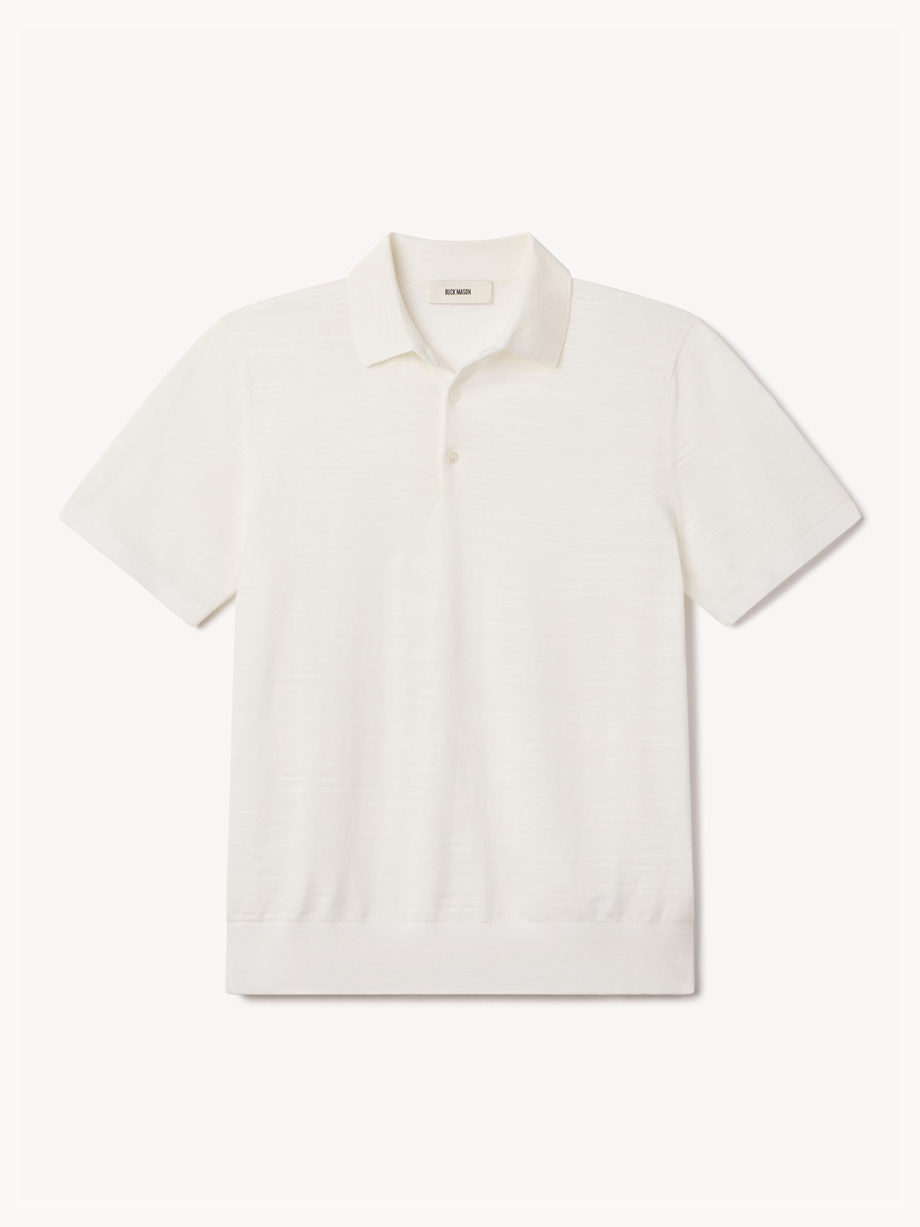 Ivory Avalon Knit Polo