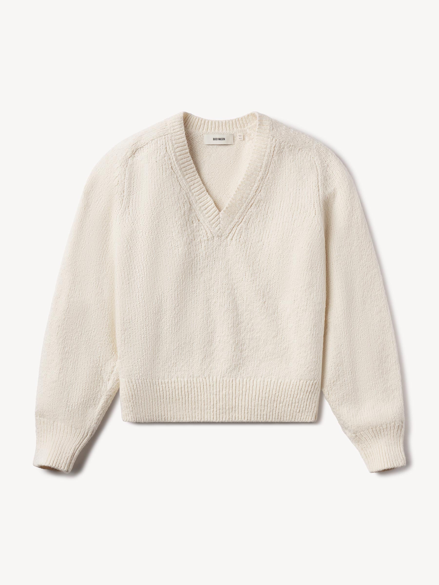 Alternative view of Natural Soft Spun Boxy V-Neck