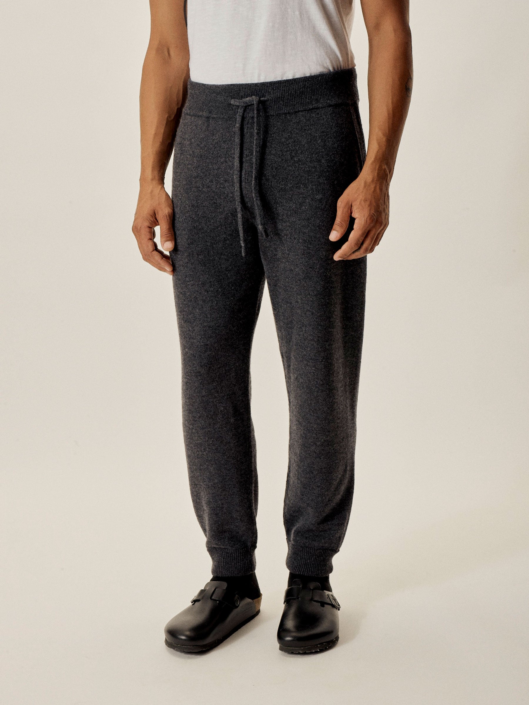 Alternative view of Heather Charcoal Loopback Wool Lounge Pant
