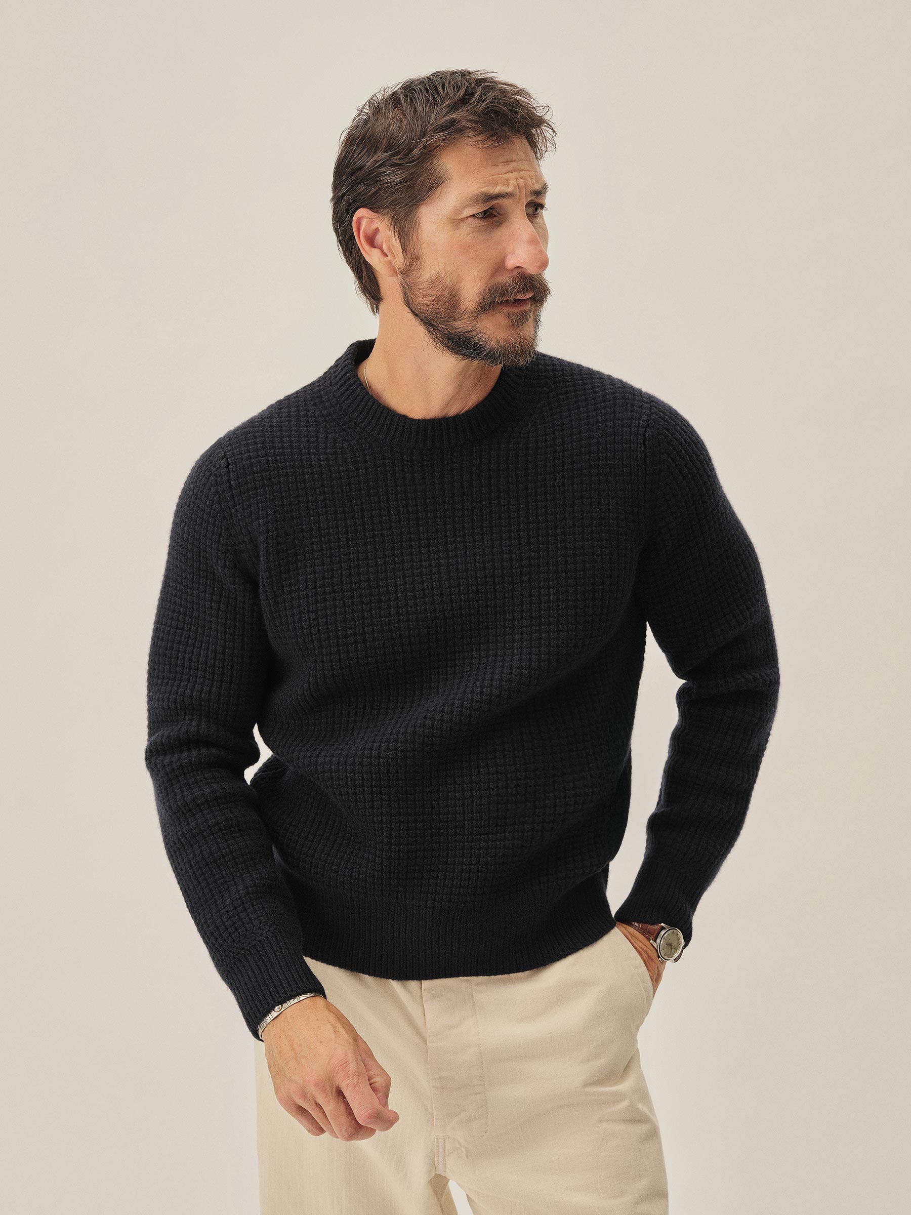 Alternative view of Dark Navy Herdsman Crew