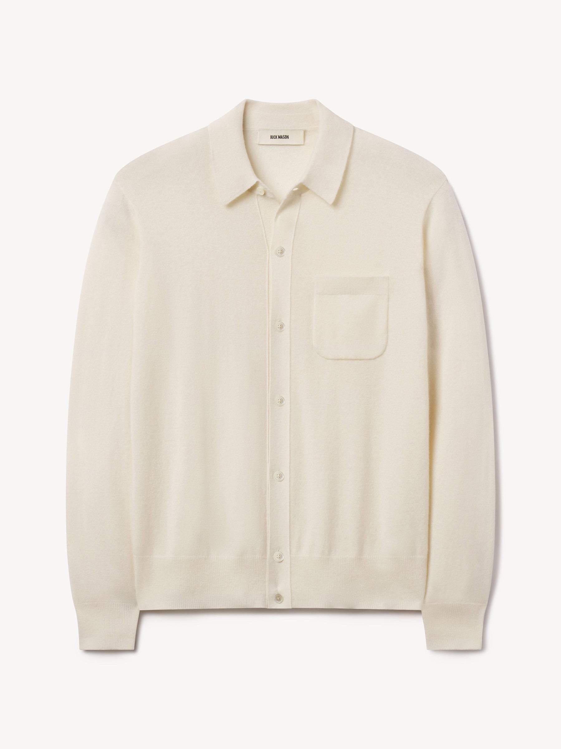 Ecru California Cashmere Button Down Shirt