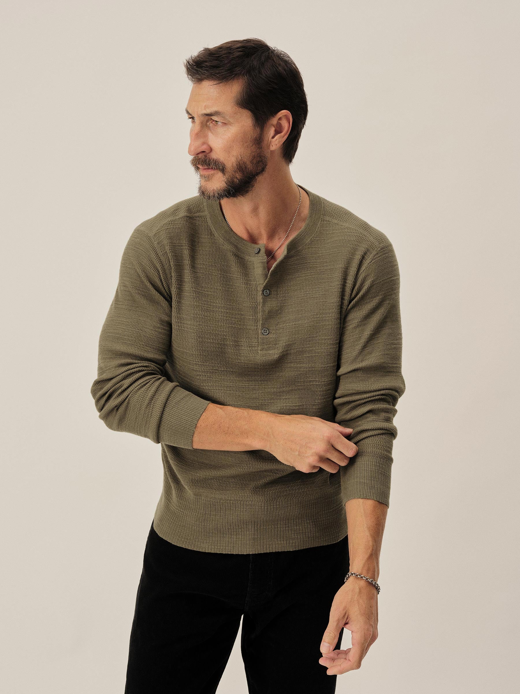 Alternative view of Olive Daybreak Knit Rower