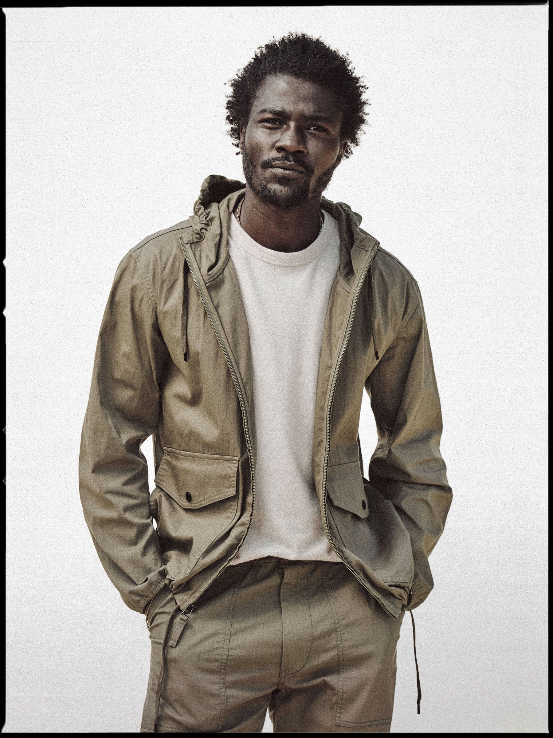 Alternative view of Desert Olive Trail Parachute Ripstop Anorak