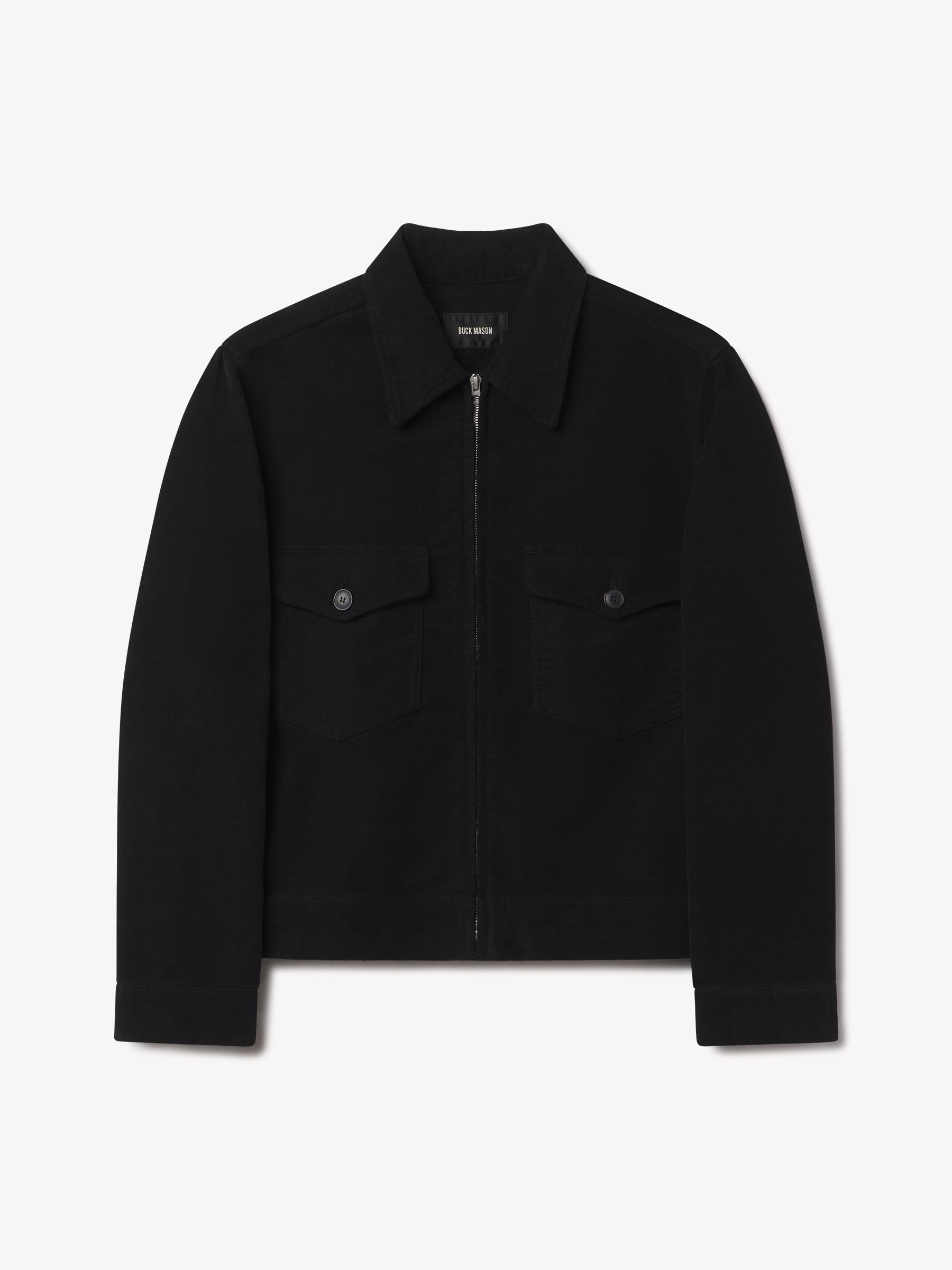 Black Italian Doeskin Station Jacket