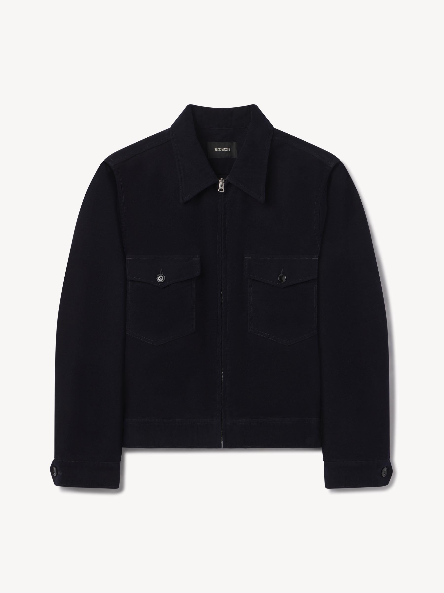 Midnight Italian Doeskin Station Jacket