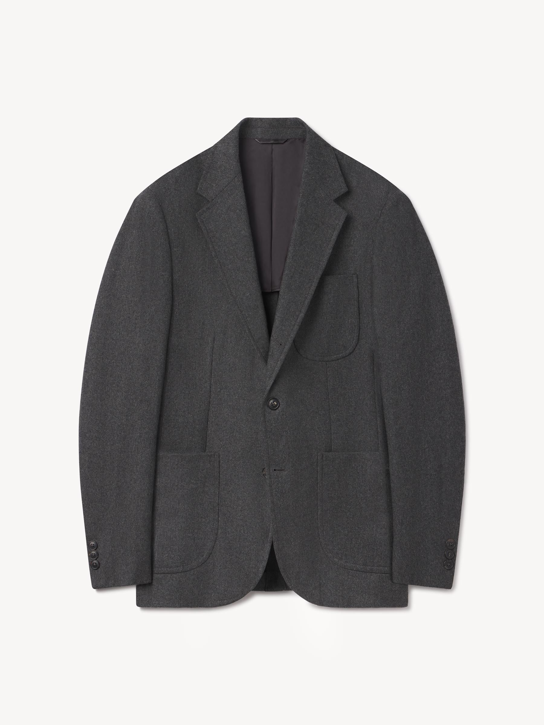 Heather Charcoal Italian Wool Flannel Graduate Blazer