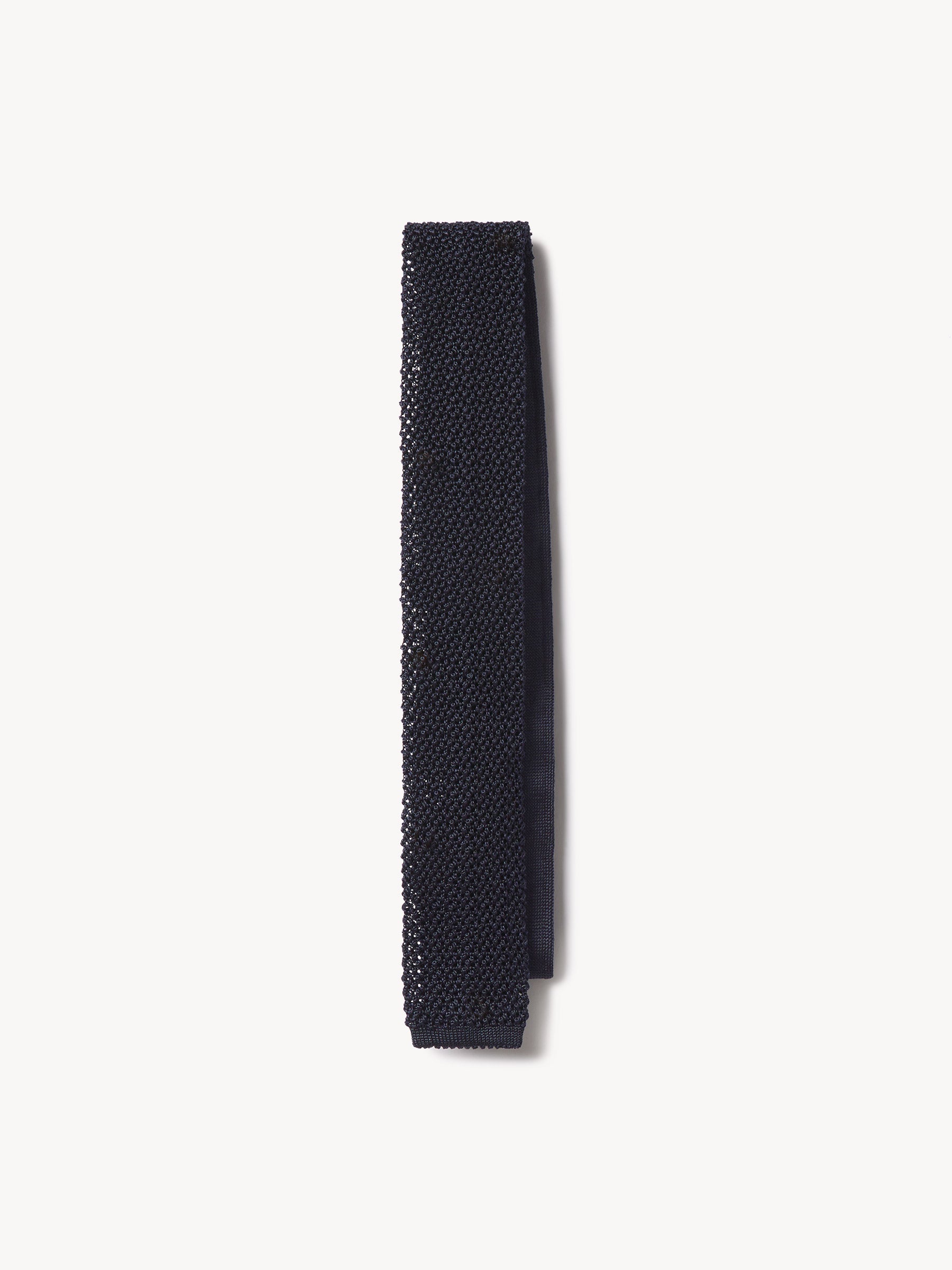 Midnight Navy Italian Silk Knit Tie