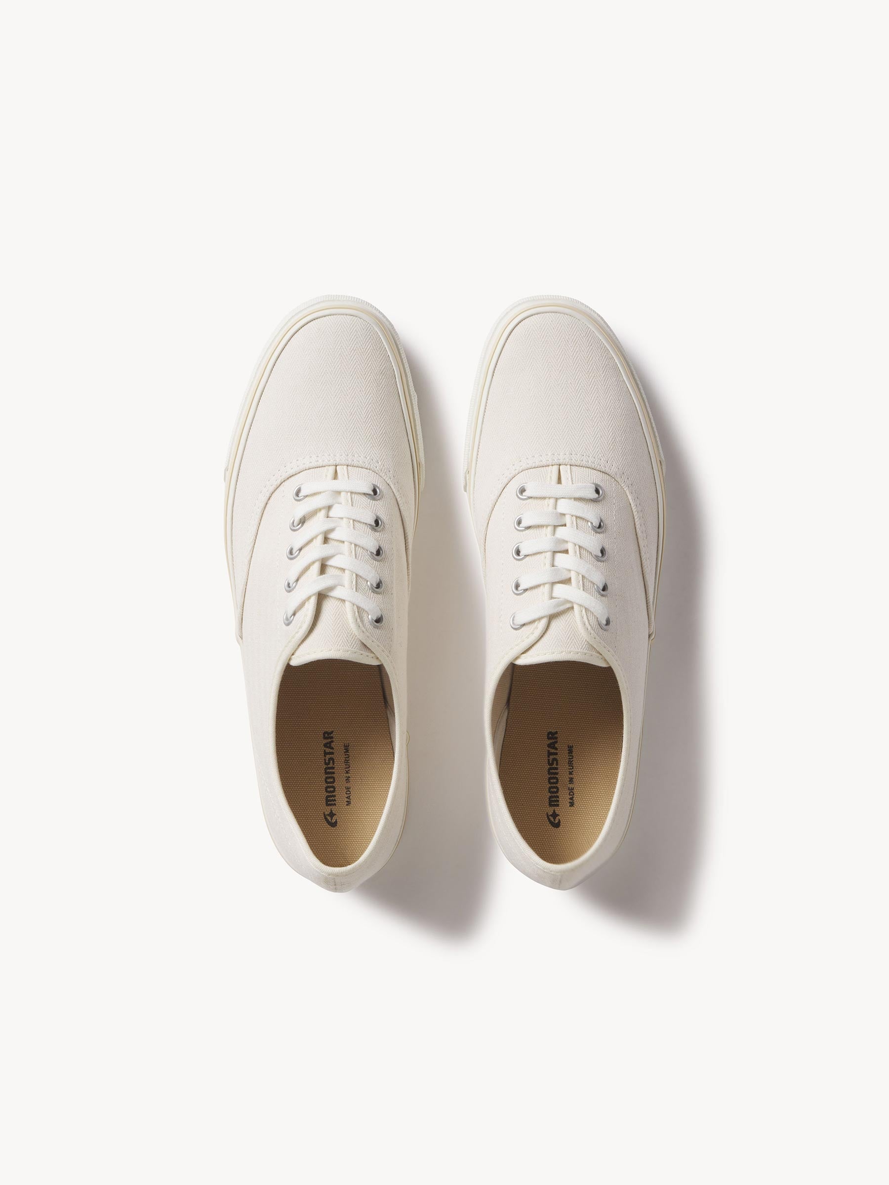 Alternative view of Seeded Natural Herringbone Moonstar Deck Shoe