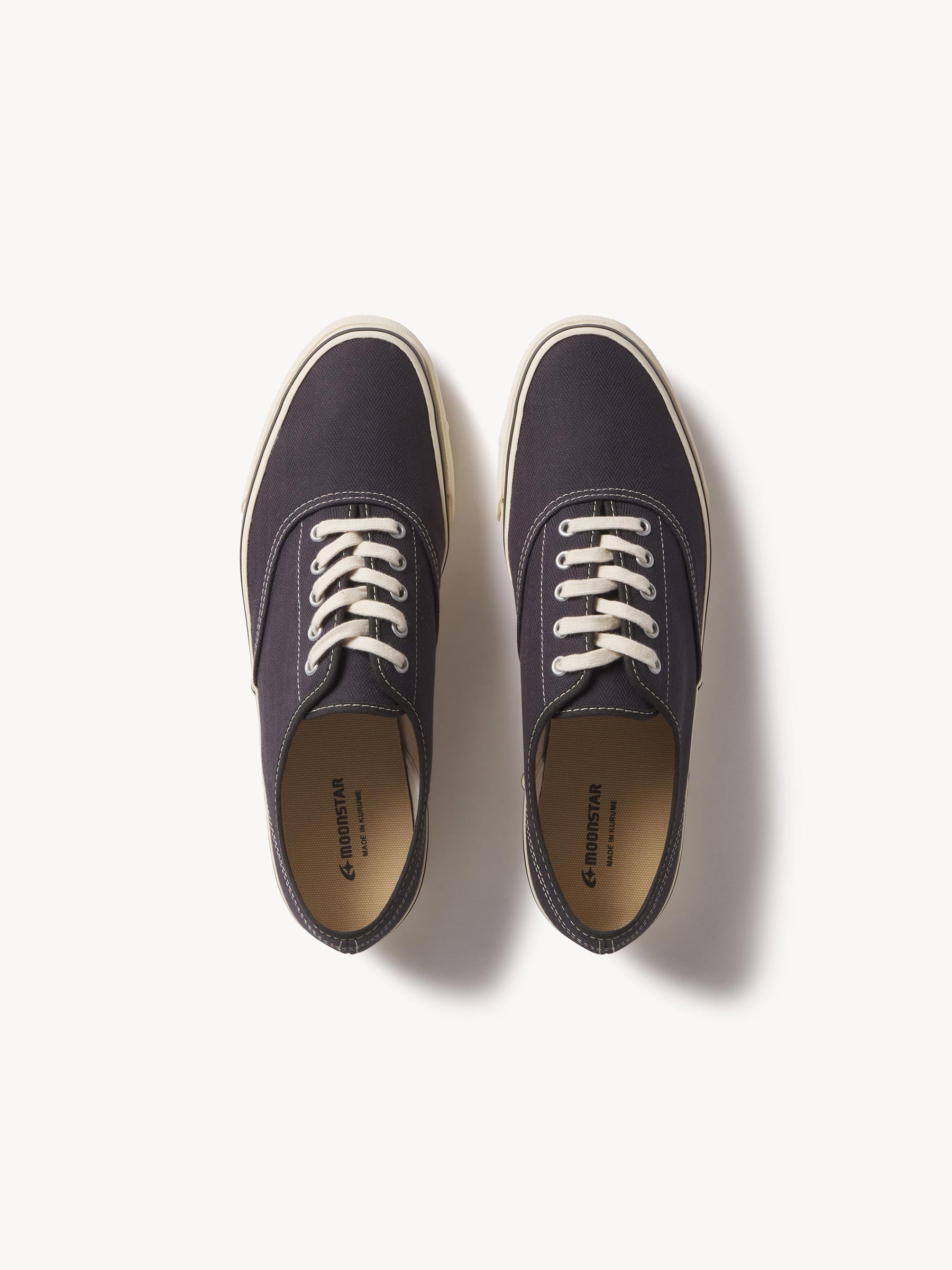 Alternative view of Vintage Navy Herringbone Moonstar Deck Shoe