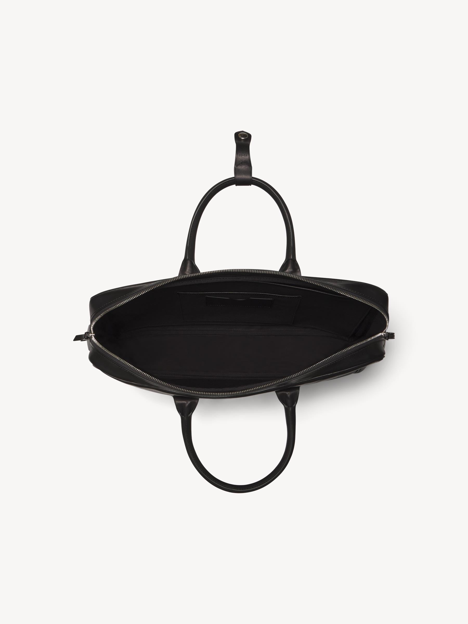 Alternative view of Black Italian Leather Dispatch Bag