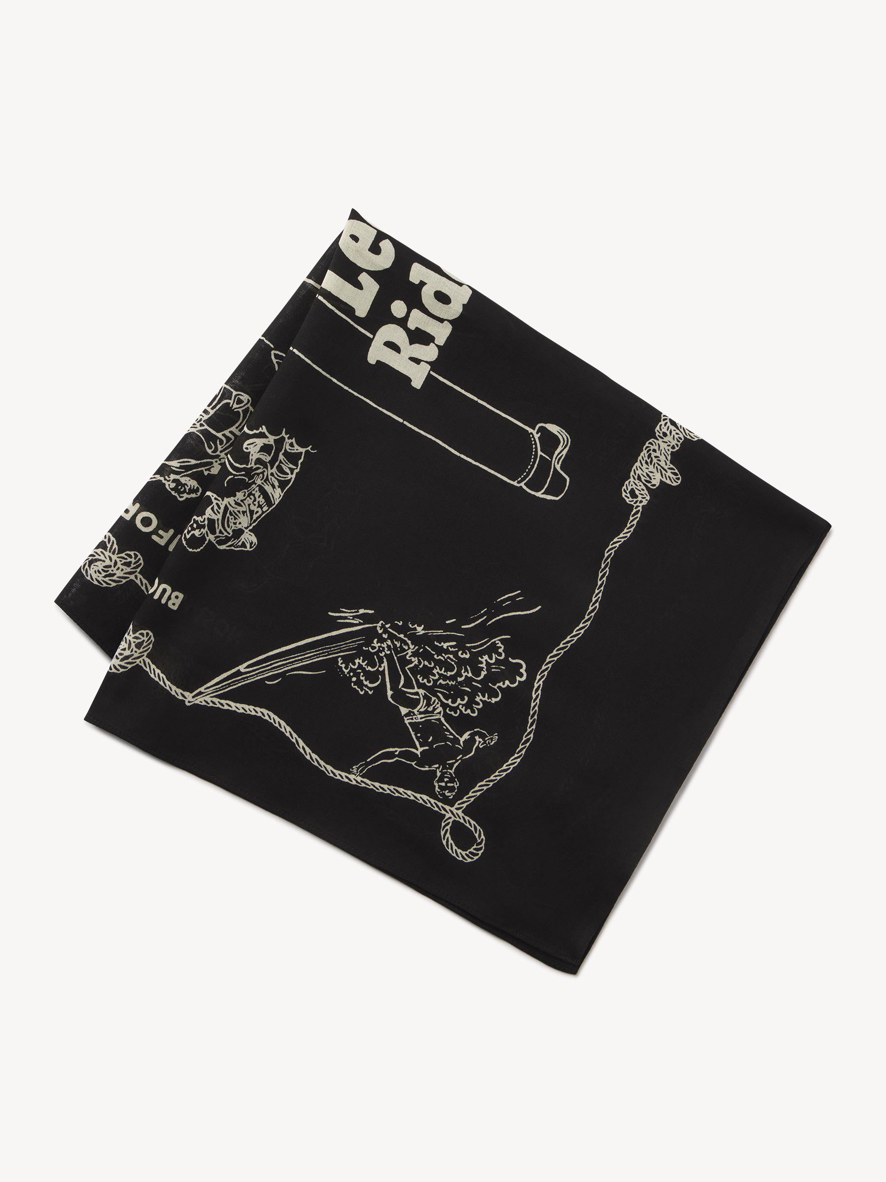 Alternative view of Black Lee X Buck Mason Cotton Rider's Bandana