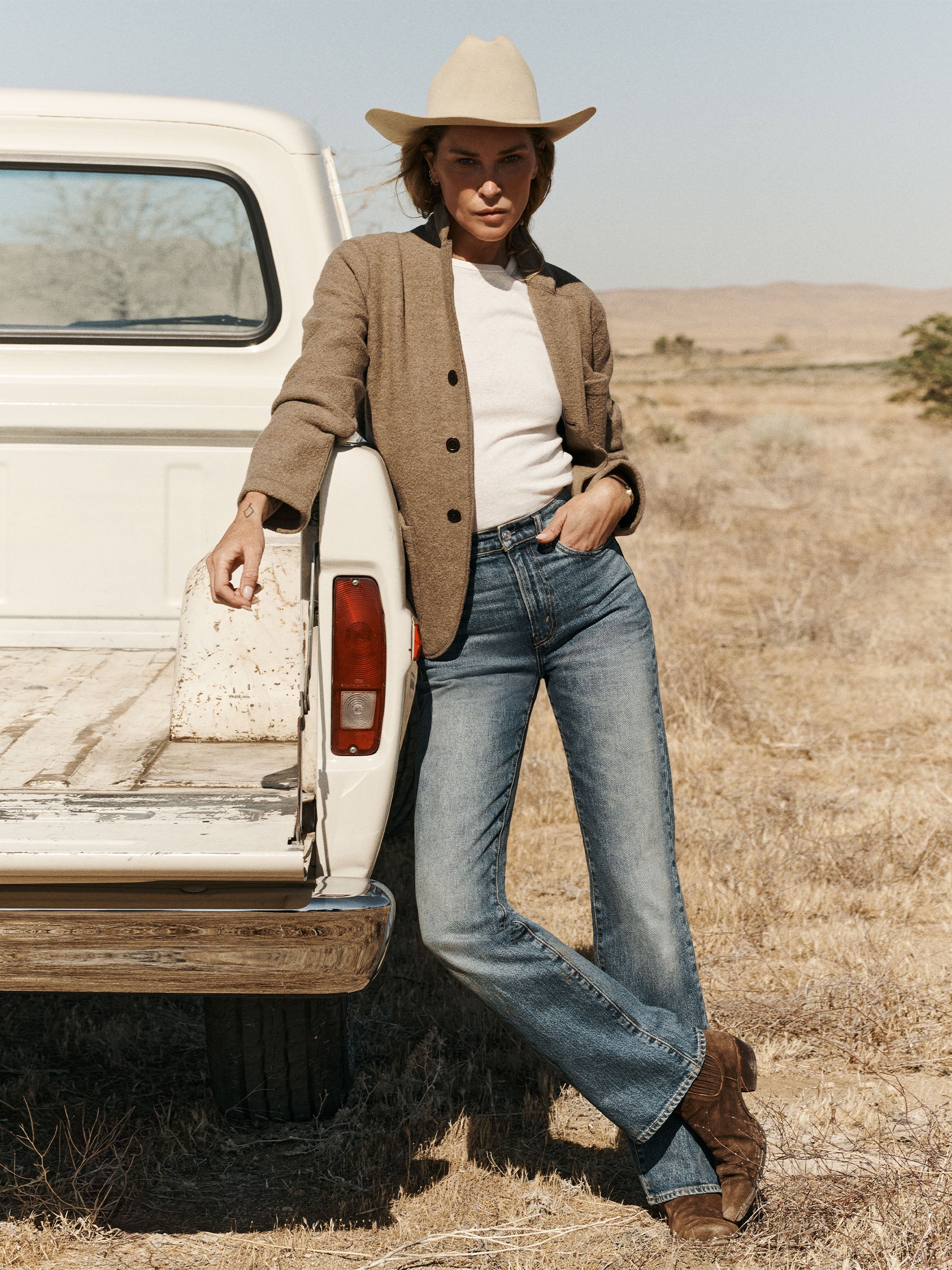 Driftwood Heather Felted Wool Chore Coat