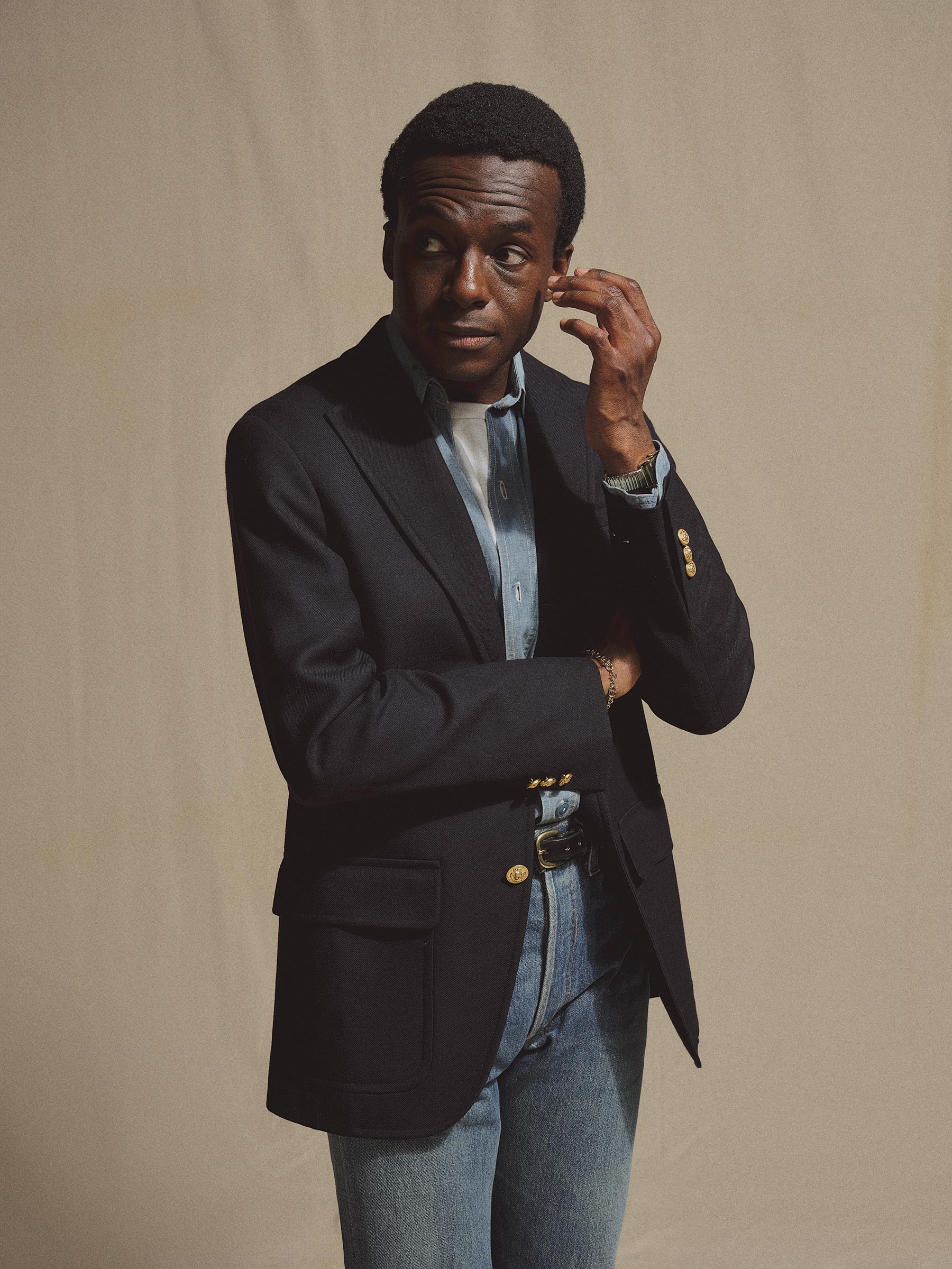 Alternative view of J.Press × Buck Mason Dress Navy English Wool Usa Blazer