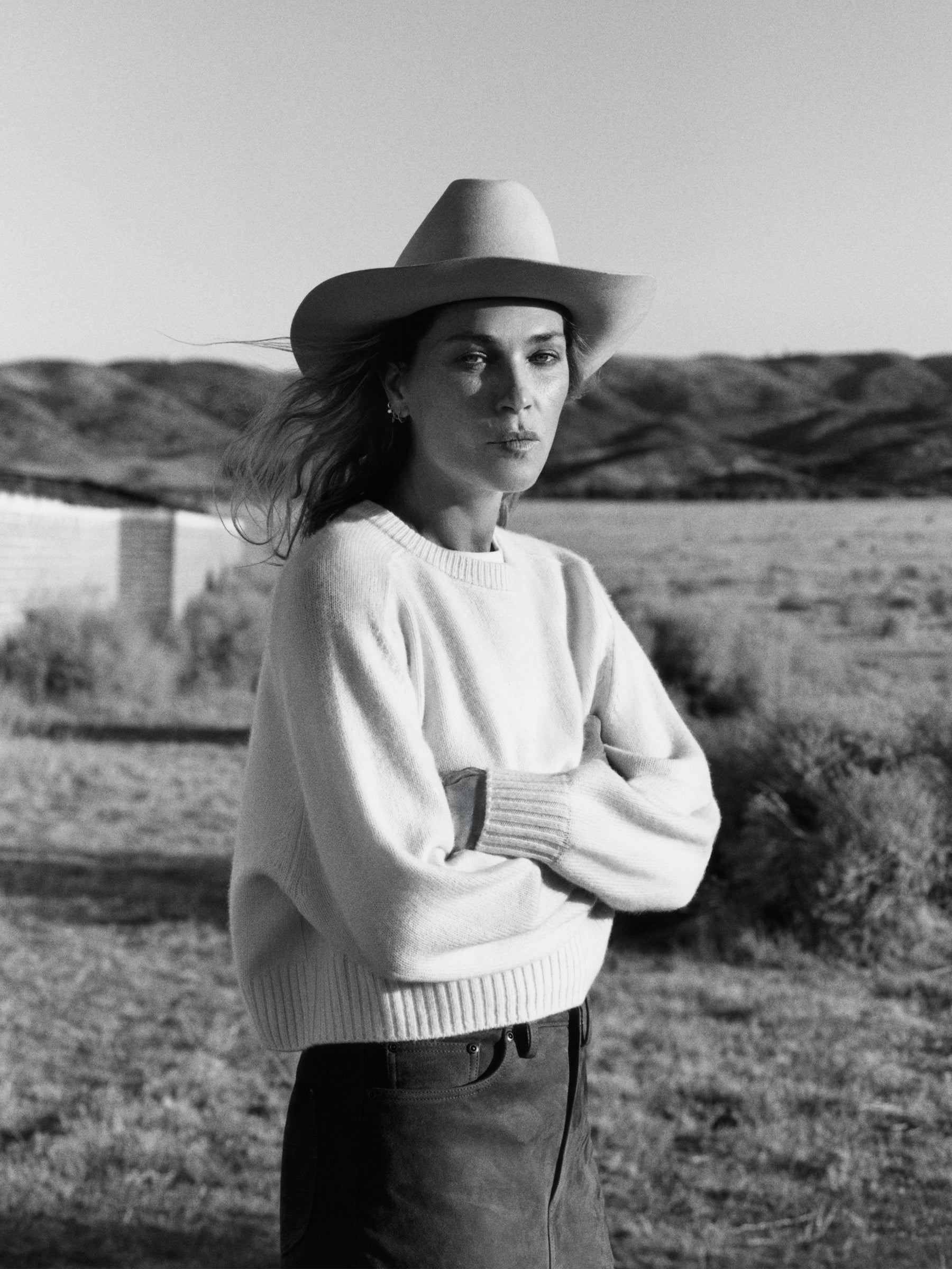 Natural California Cashmere Classic Crew