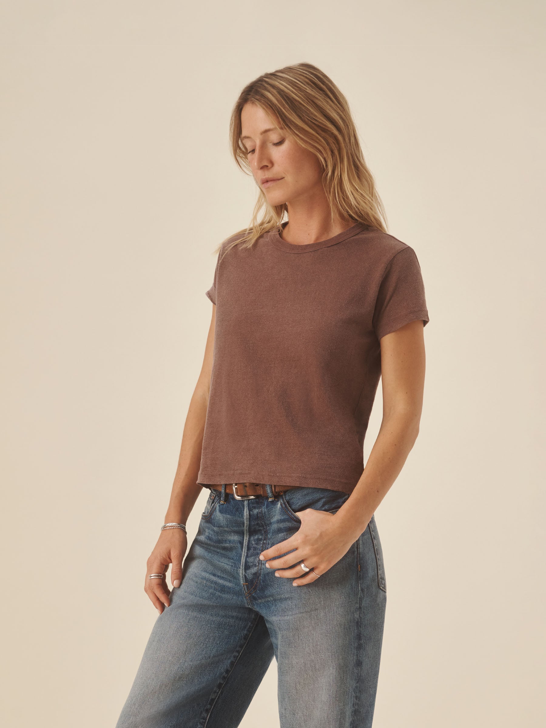 Alternative view of Auburn Slub Easy Crew