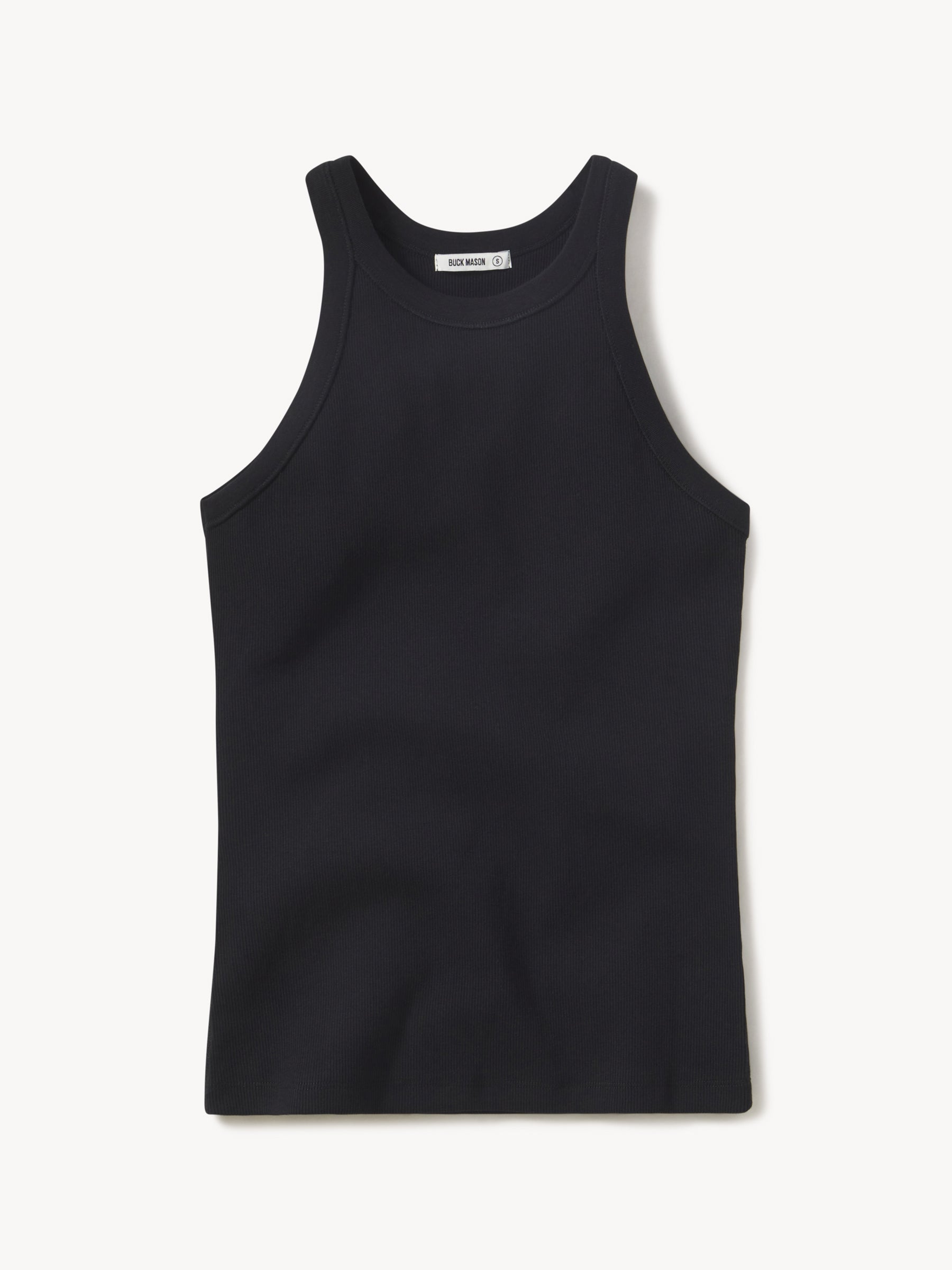 Black Surplus Rib Tank