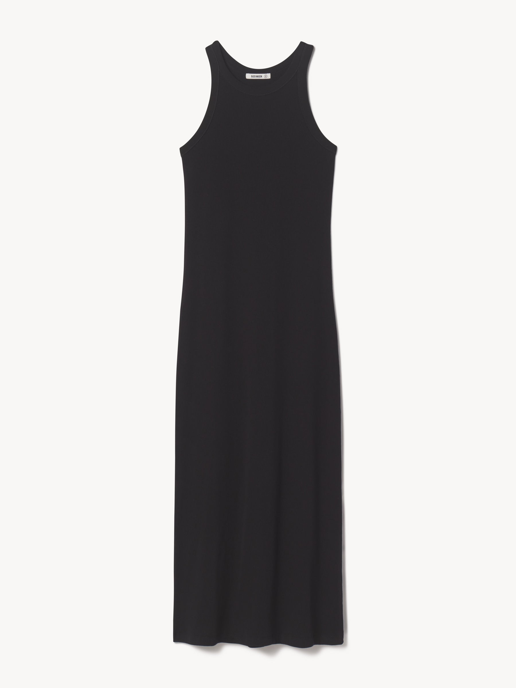 Black Surplus Rib Tank Dress