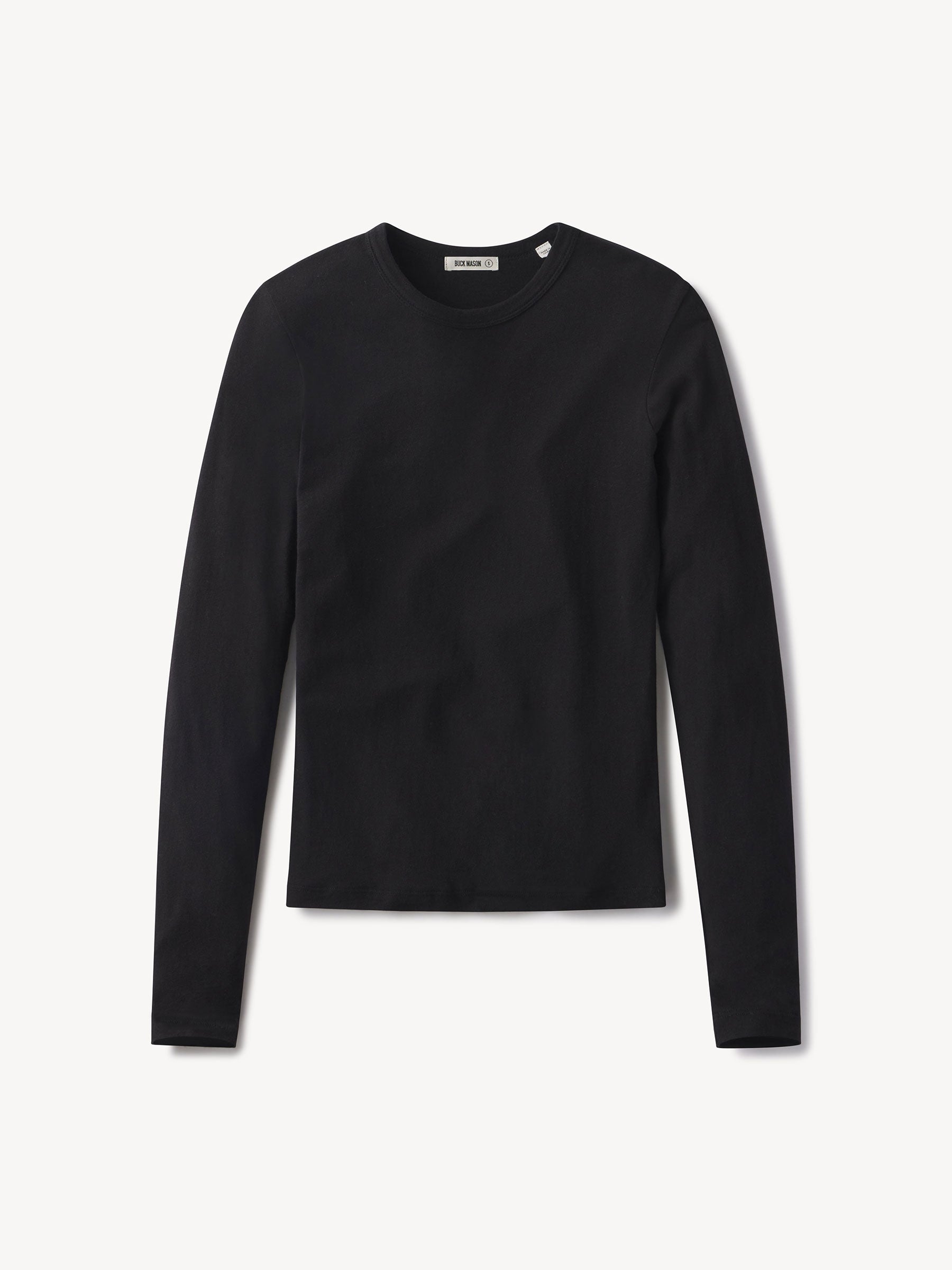 Black Cloud Jersey L/S Slim Crew