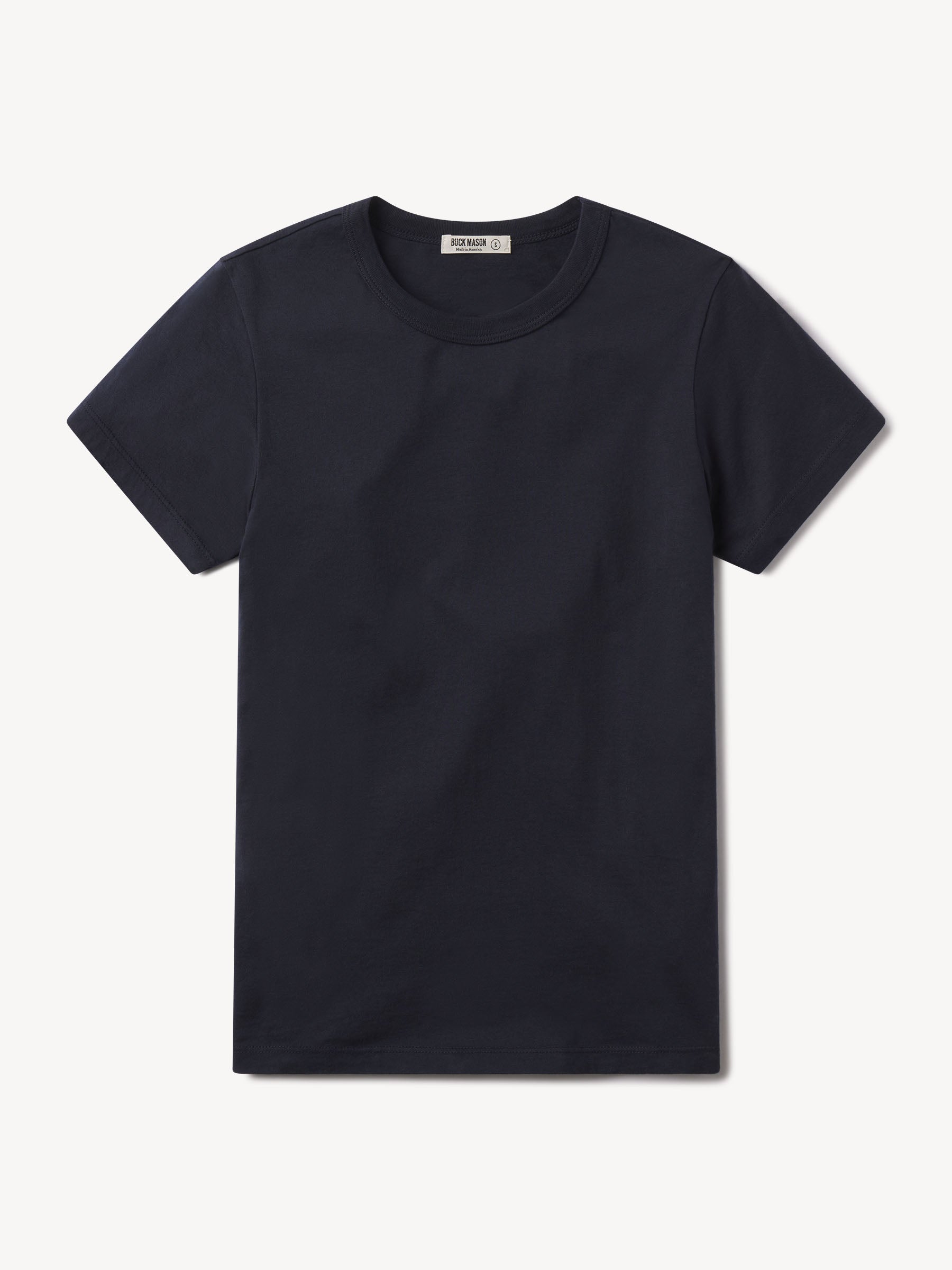 Dark Navy Pima Slim Crew