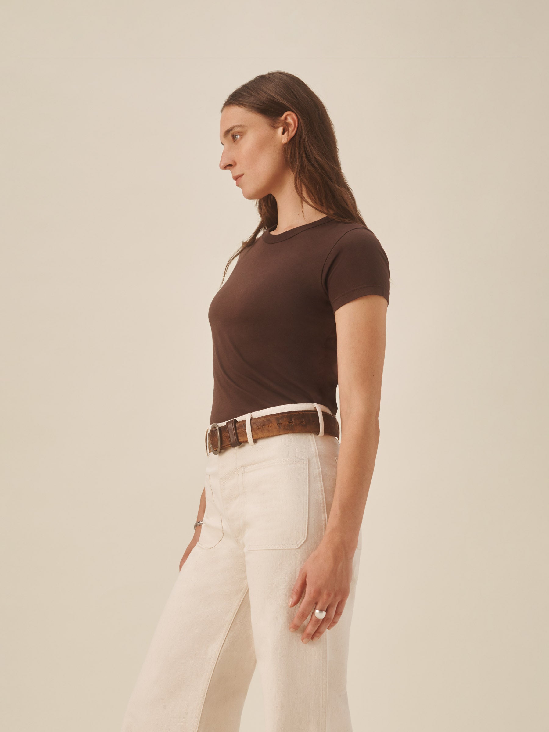 Alternative view of Hickory Pima Slim Crew