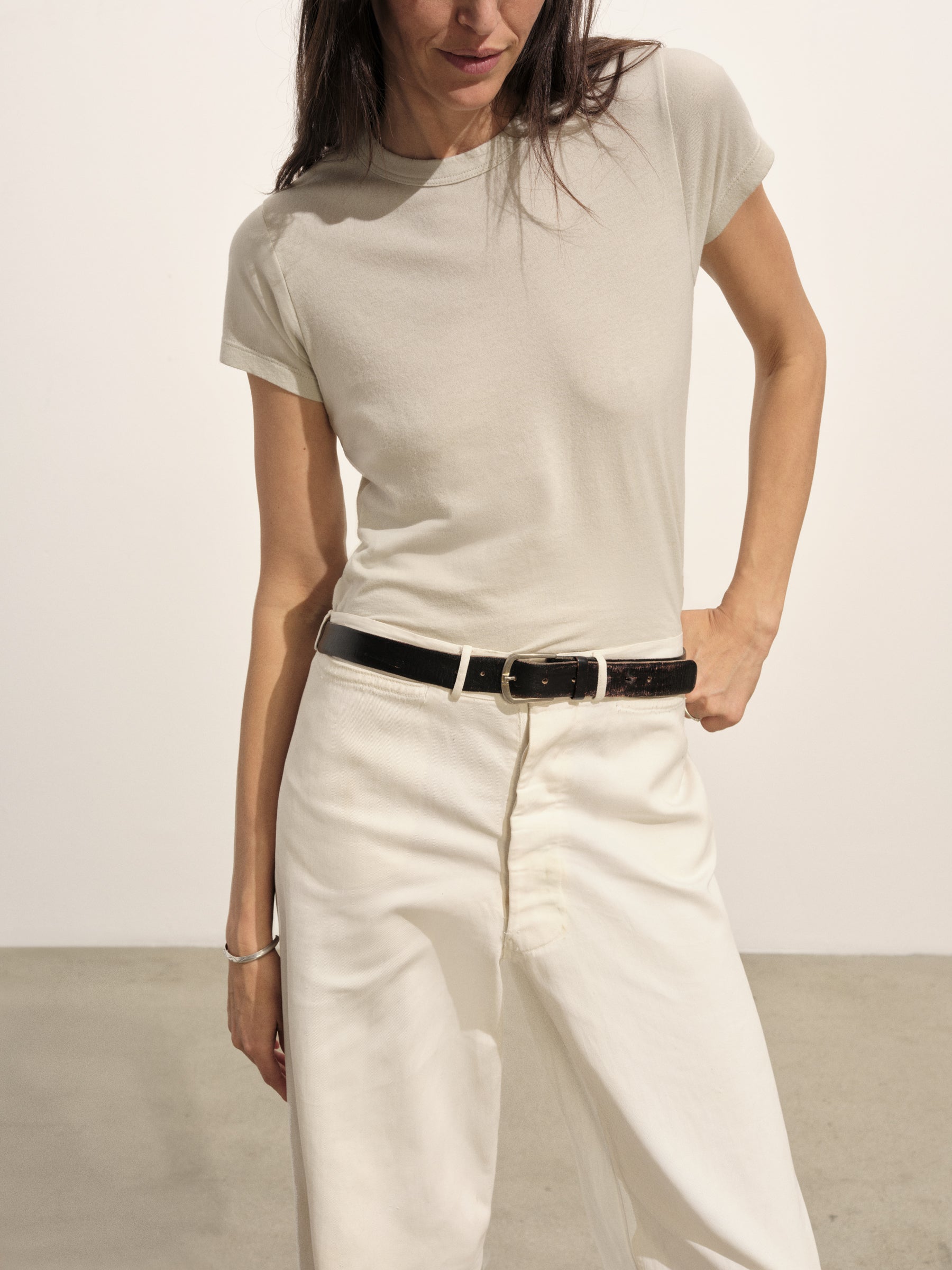 Oyster Cloud Jersey Slim Crew