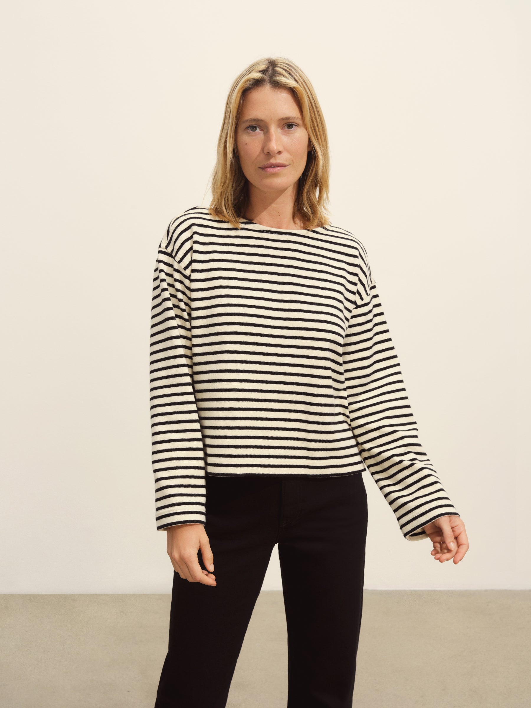 Alternative view of Natural/Black Stripe Mariner Catalina Tee