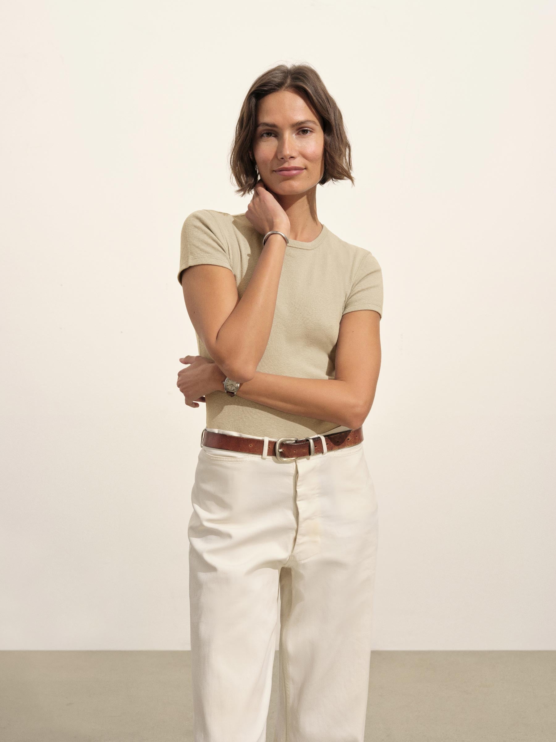 Alternative view of Birchwood Heirloom Rib S/S Tee