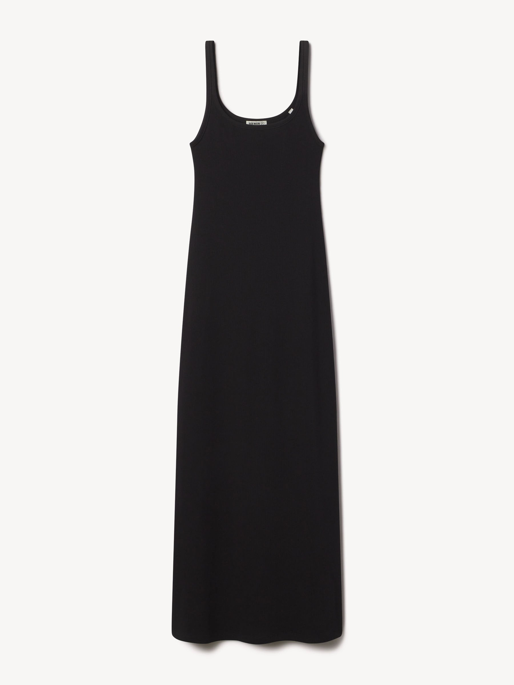 Alternative view of Black Surplus Rib Scoop Tank Dress