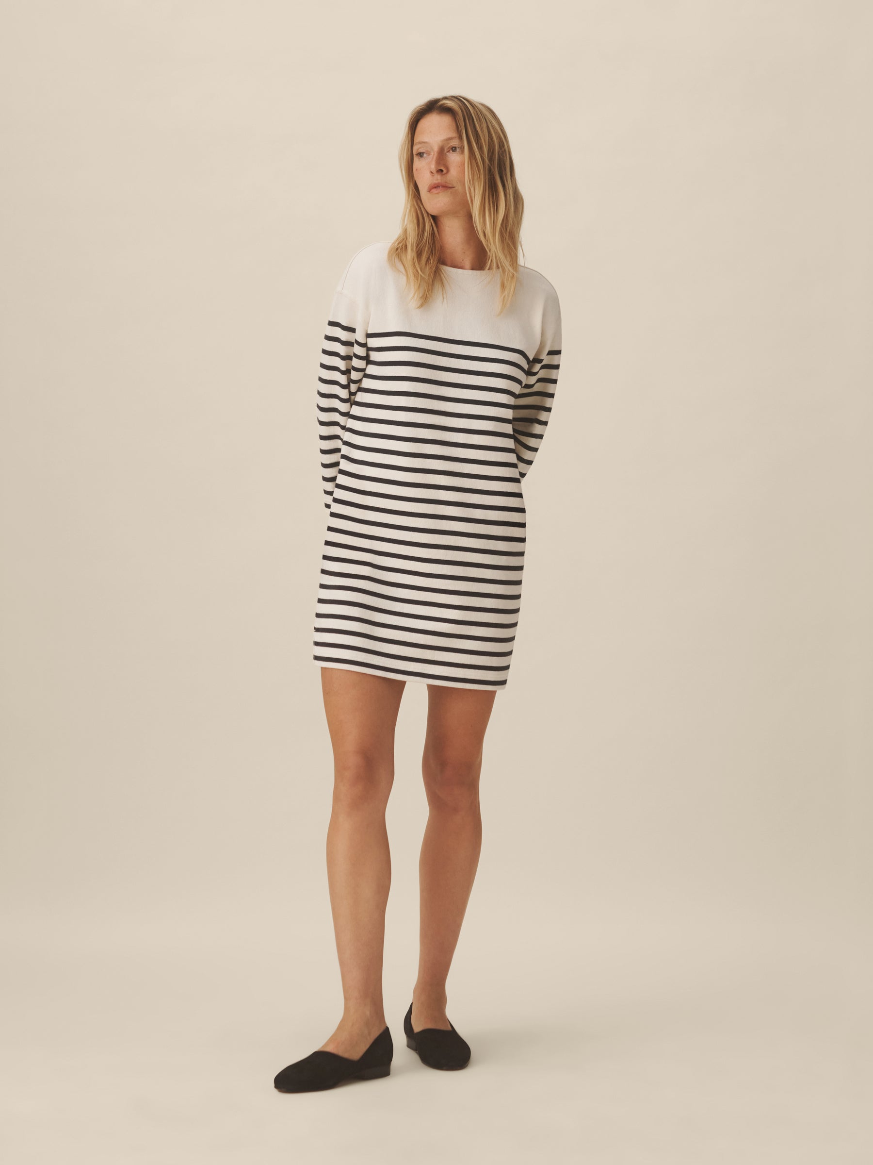 Alternative view of Natural / Dark Navy Stripe Catalina Mariner Dress