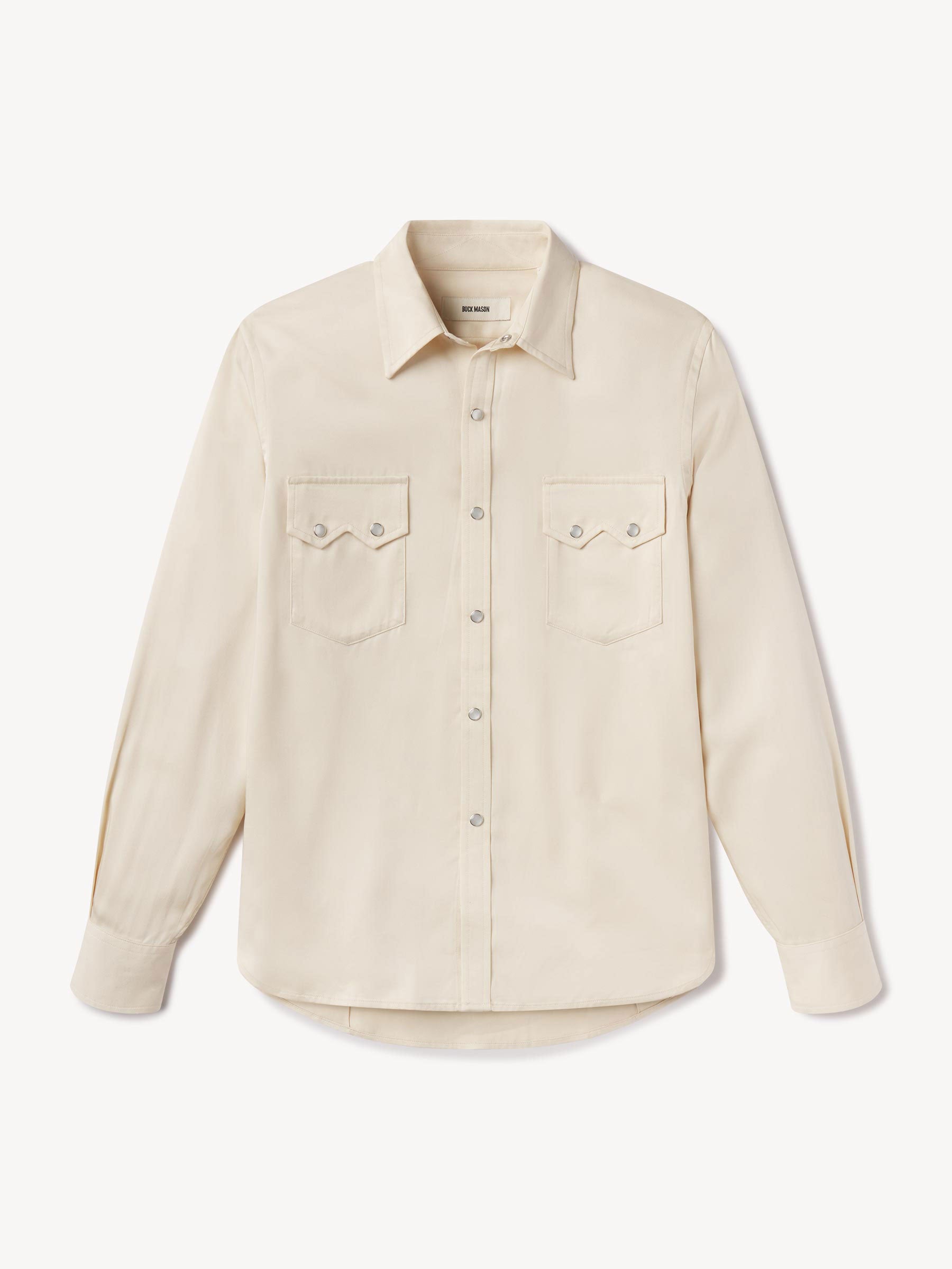 Oyster Duskdream Satin Western Shirt