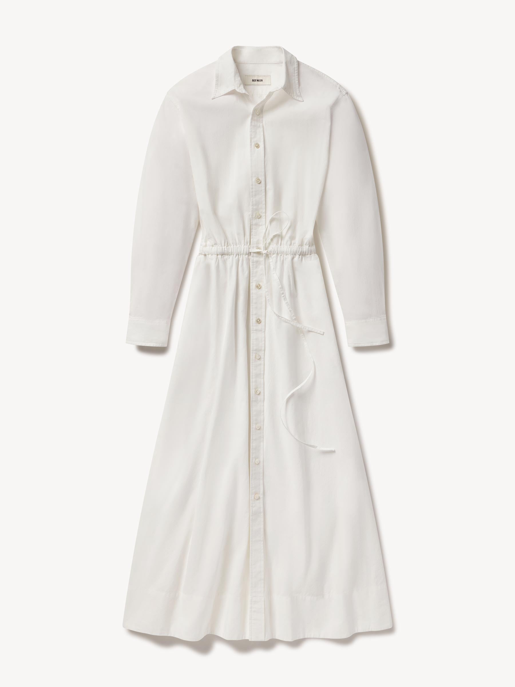 White Mainstay Cotton Shirt Dress