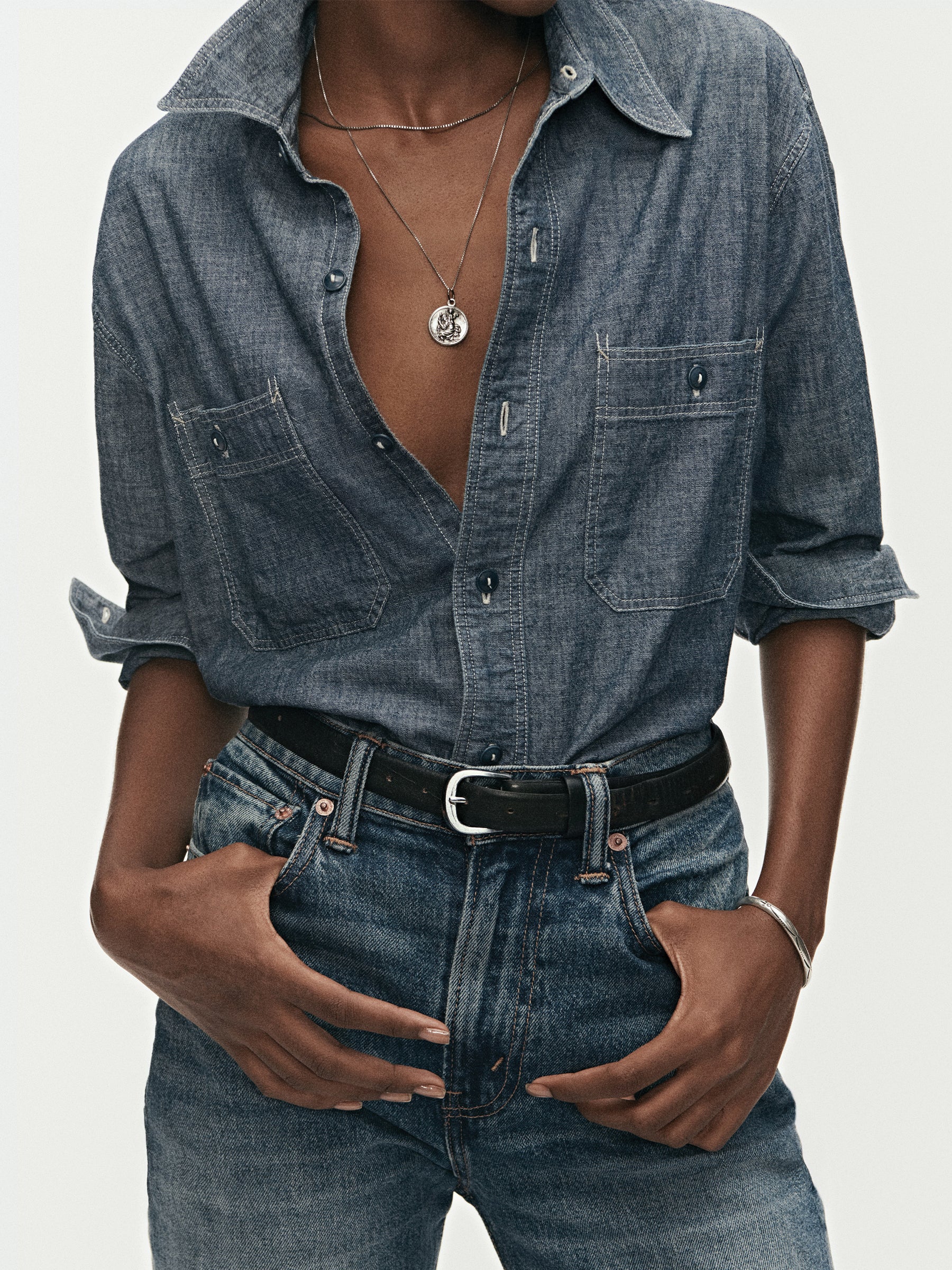 D040 Japanese Chambray Work Shirt