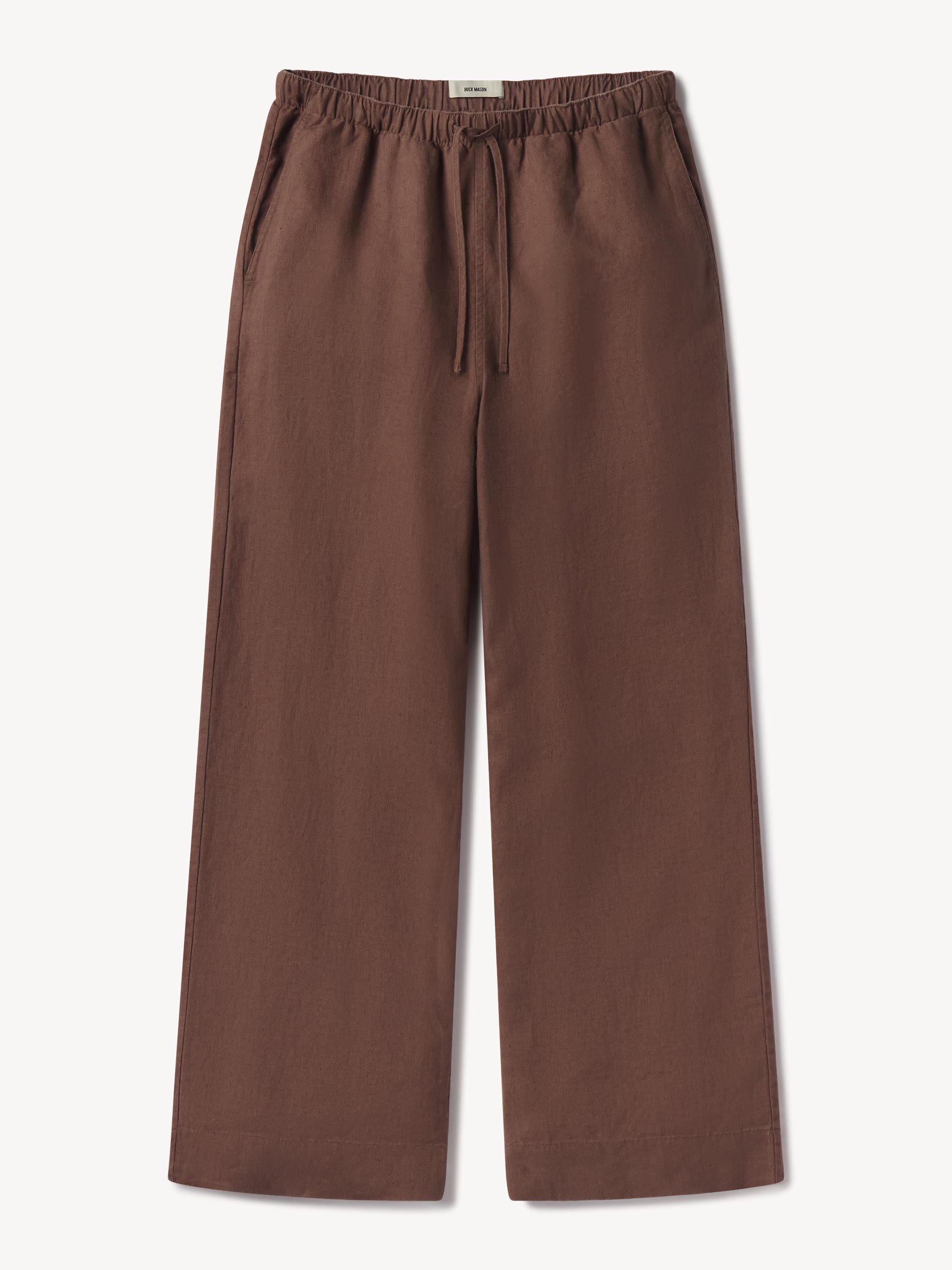 Bonfire Crosshatch Linen Easy Pant