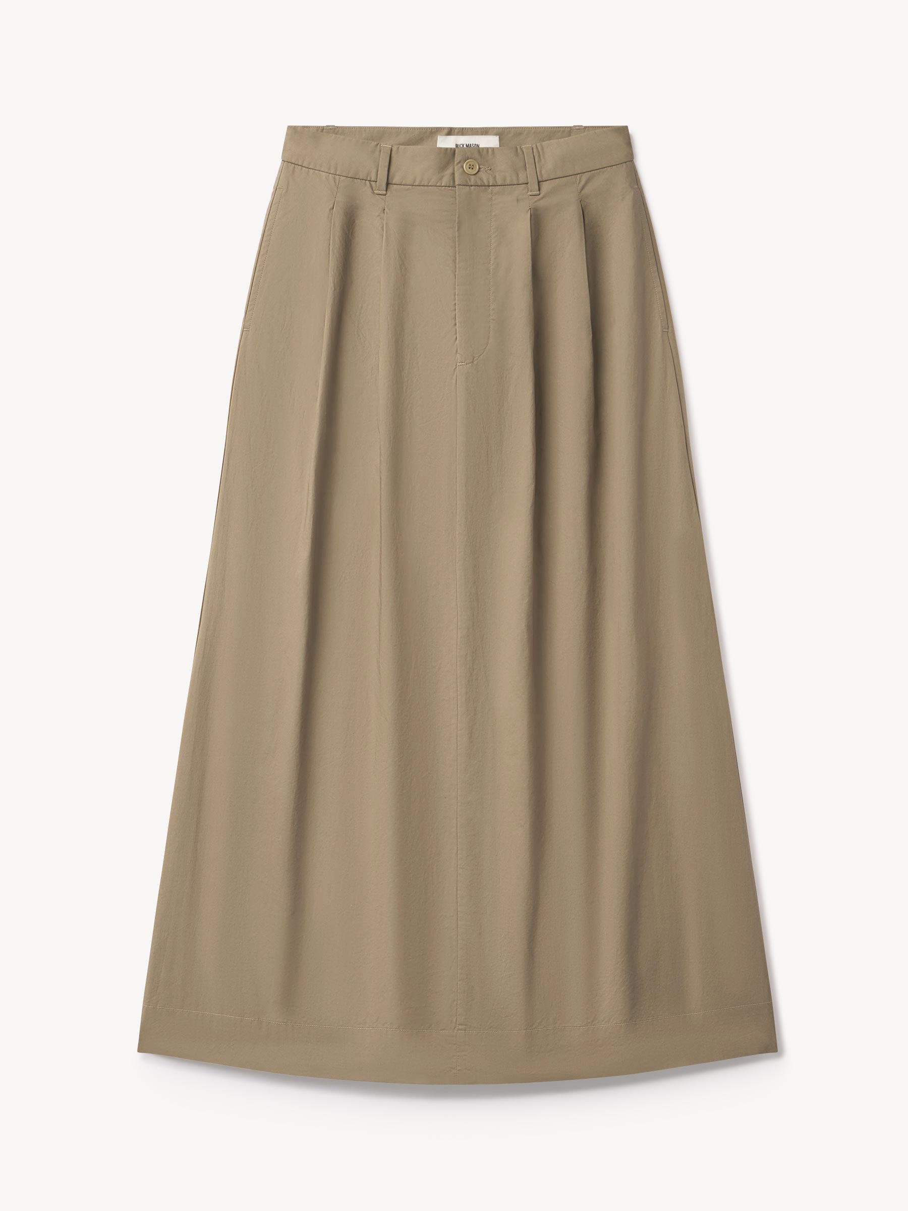 Alternative view of Mushroom Paperweight Poplin Pleated Skirt