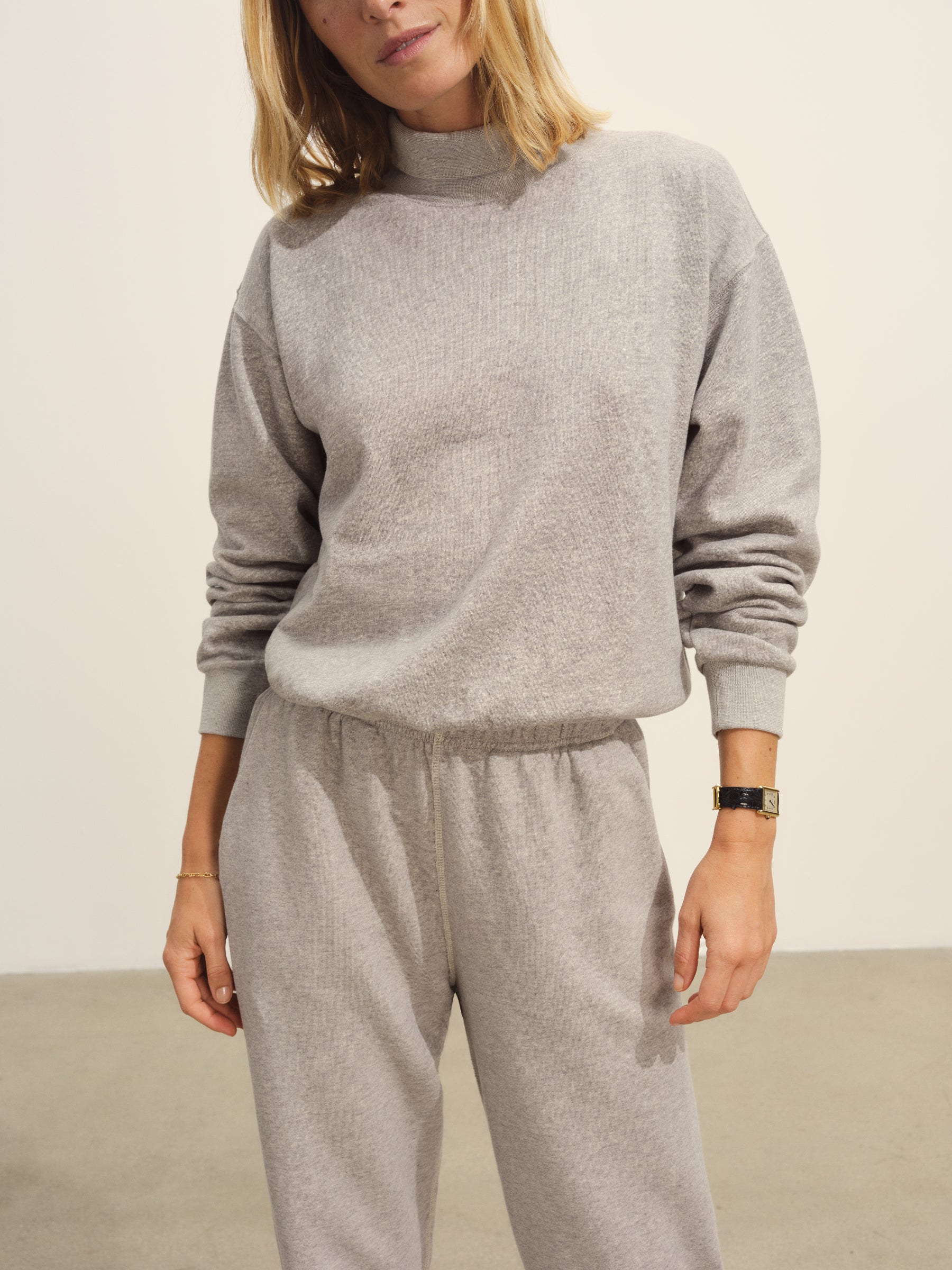 Heather Grey Vintage Interloop Mockneck - Image 4