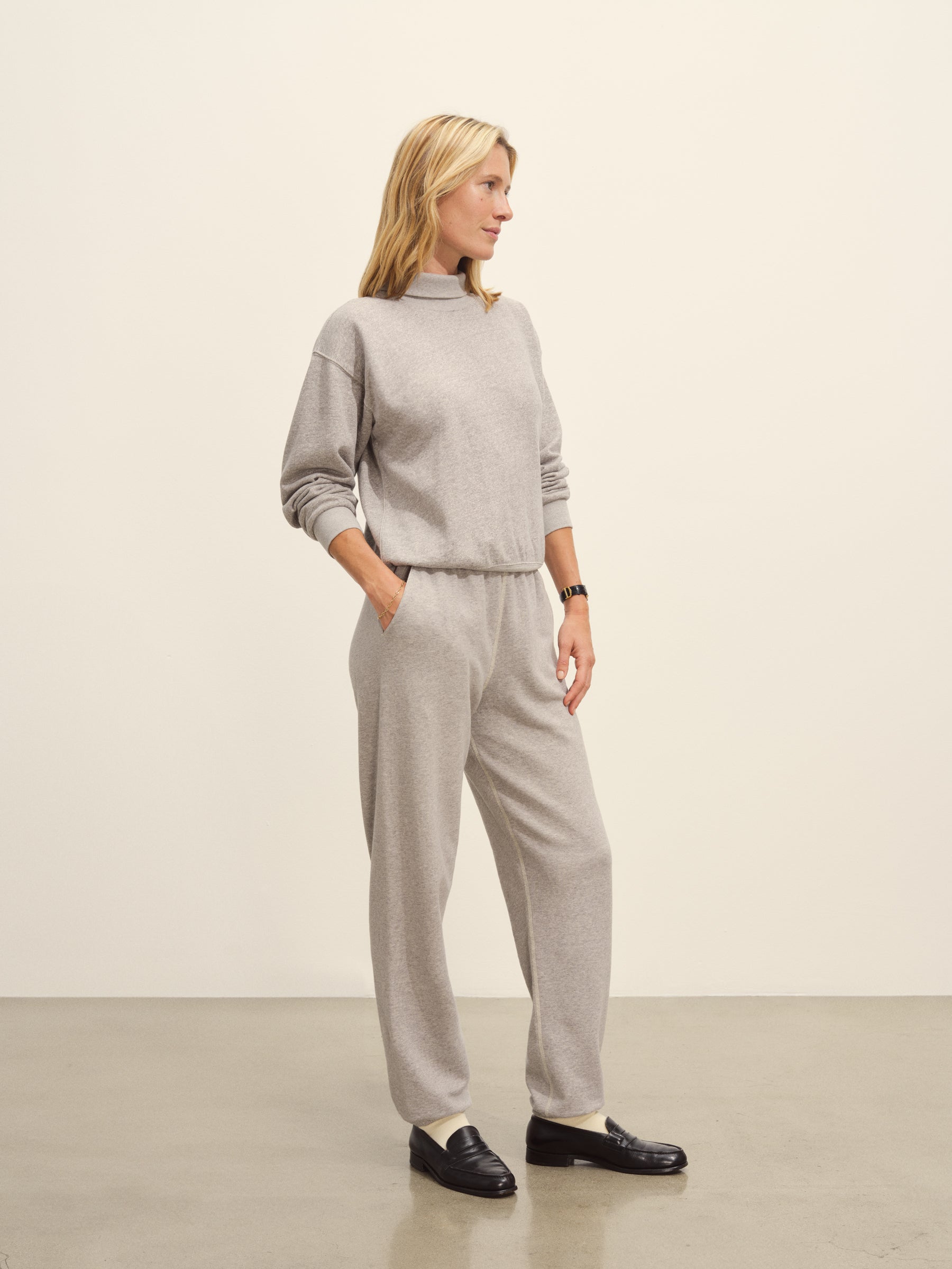 Heather Grey Vintage Interloop Mockneck - Image 6