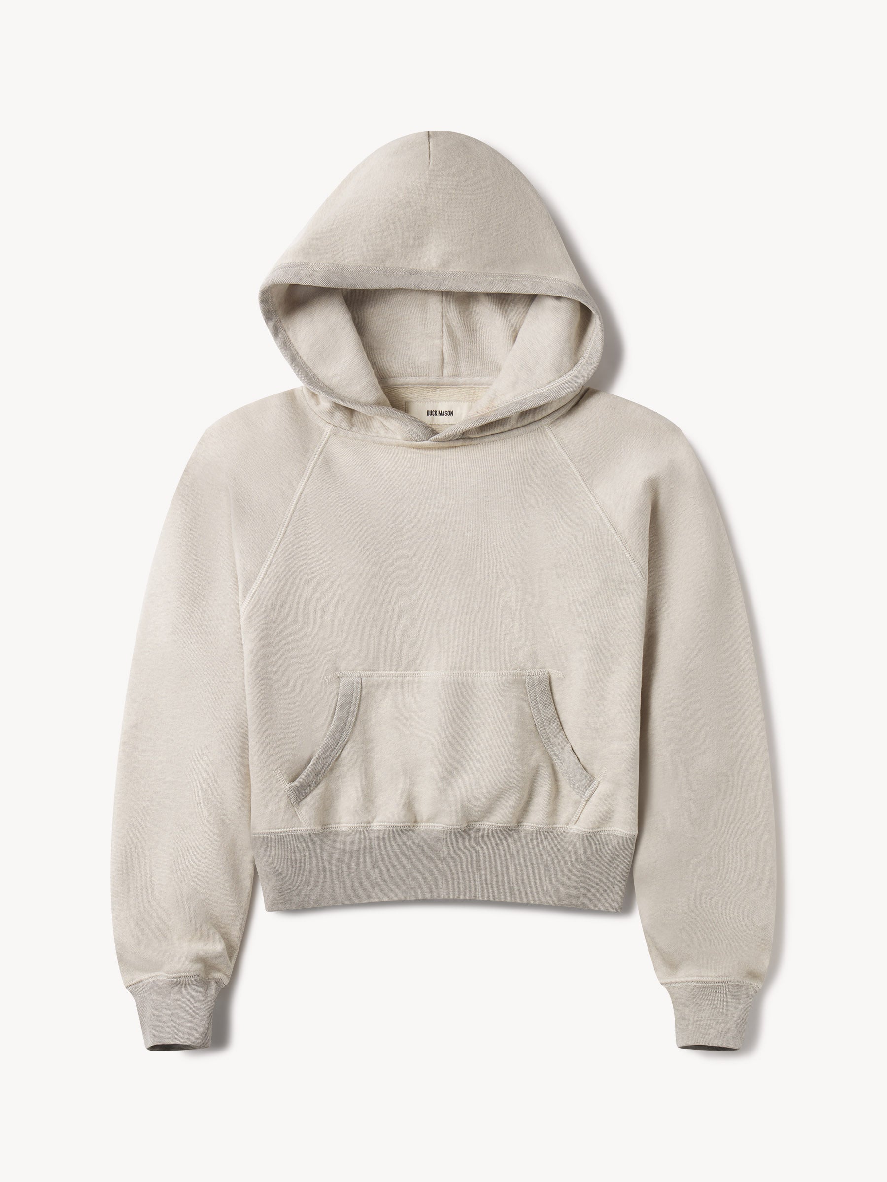 Alternative view of Heather Grey Vintage Interloop Shrunken Hoodie