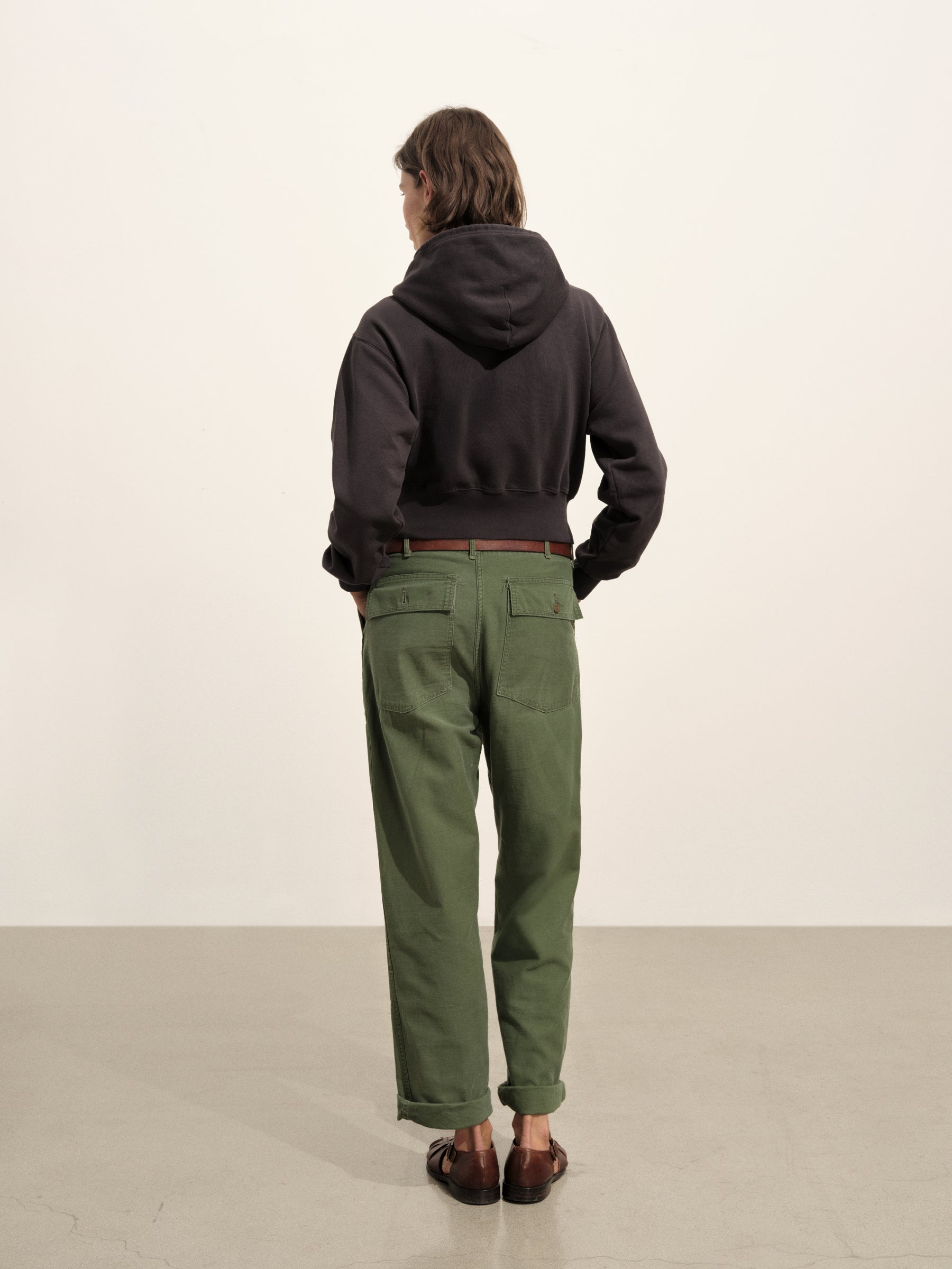 Soft Black Venice Wash Vintage Interloop Full-Zip Hoodie - Image 6