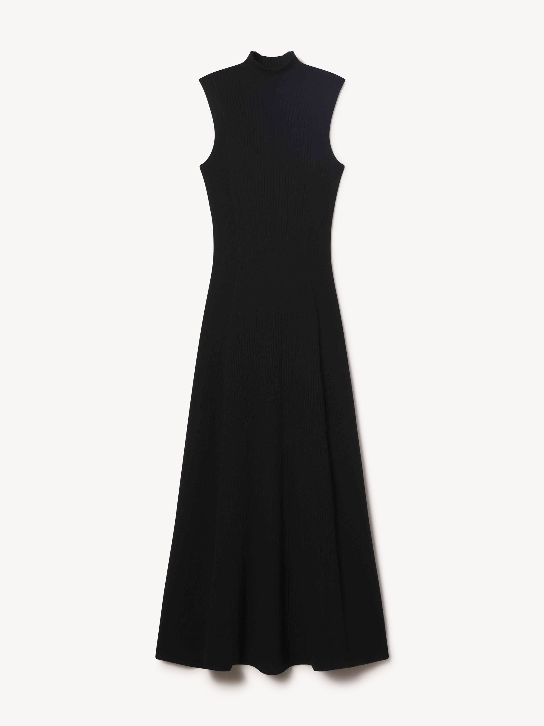 Black Beverly Turtleneck Dress