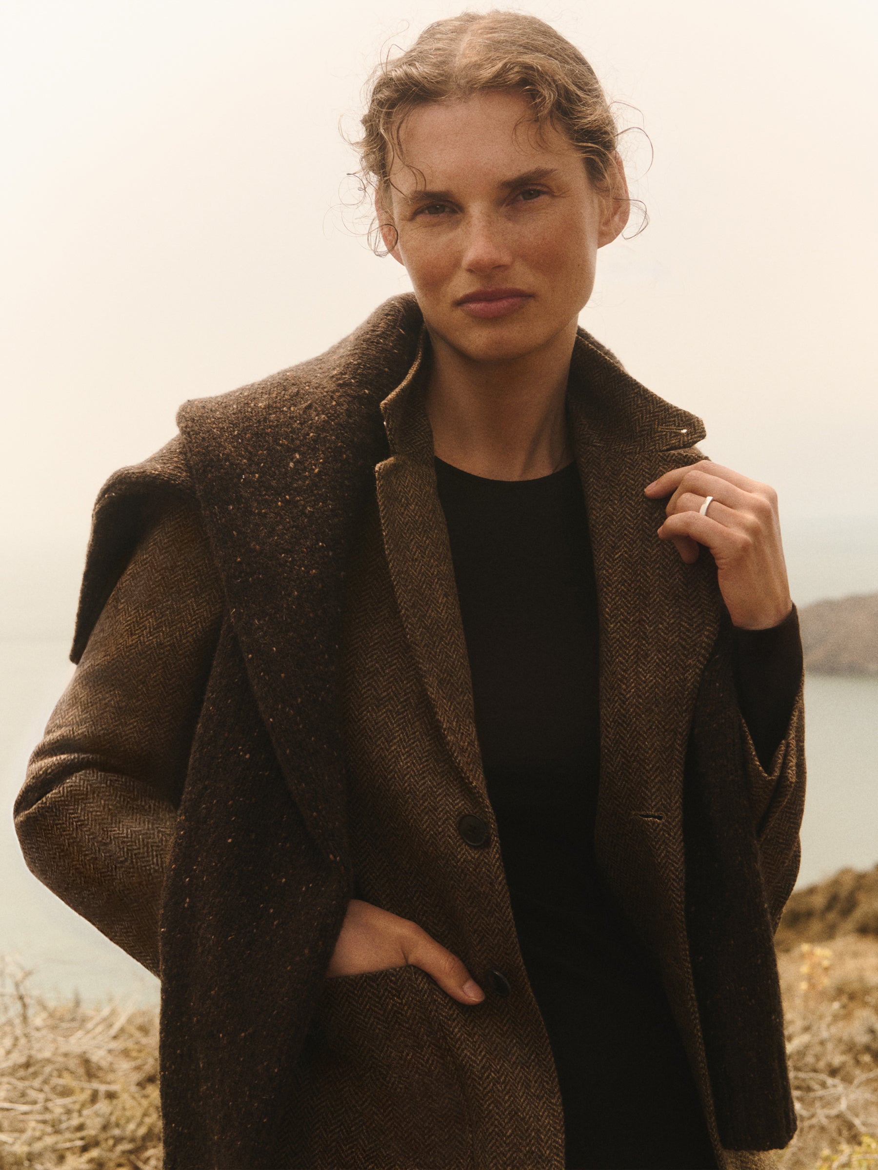 Alternative view of Brown / Black Shrunken Academy Blazer