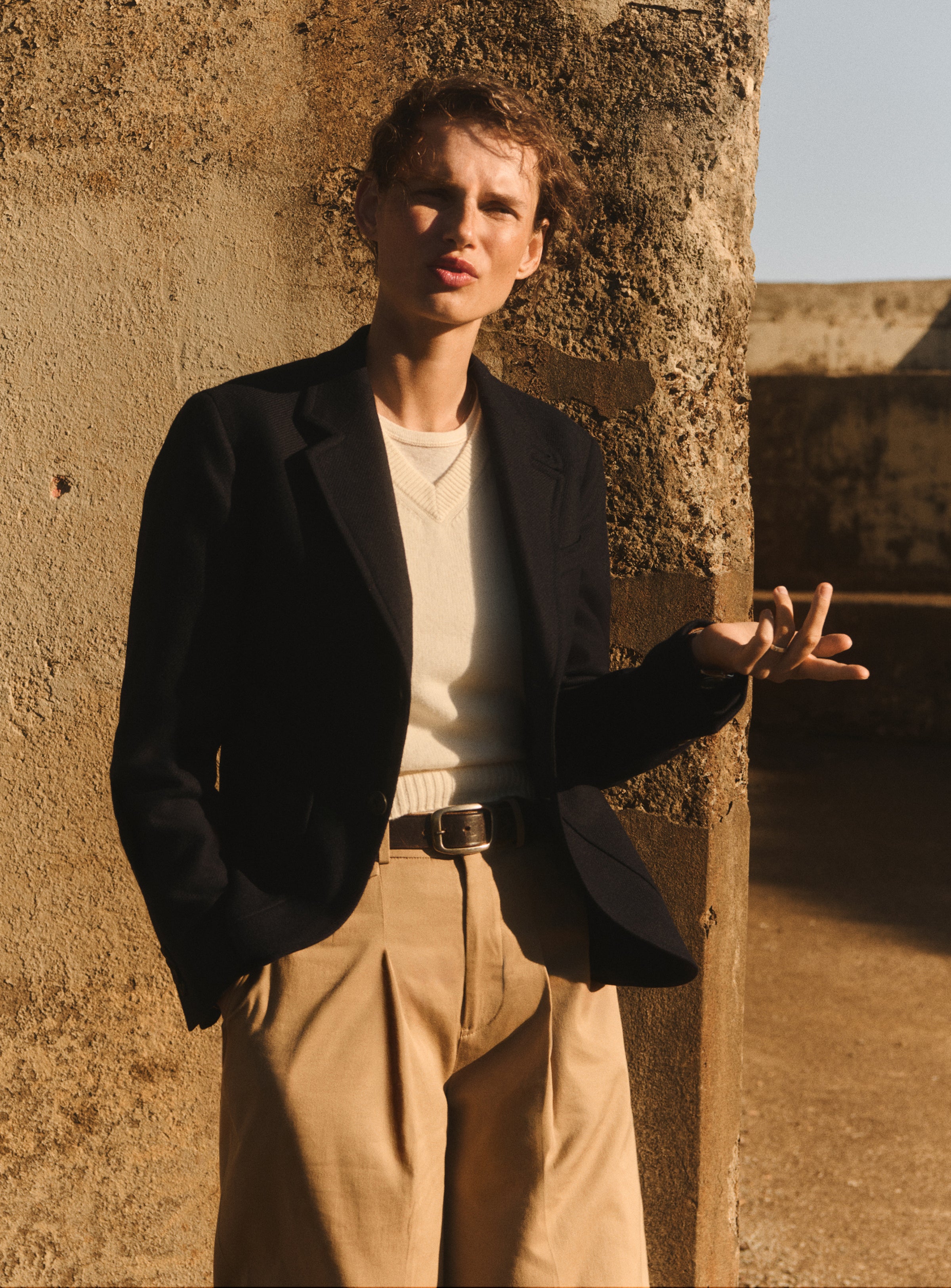 Deep Navy Shrunken Academy Blazer