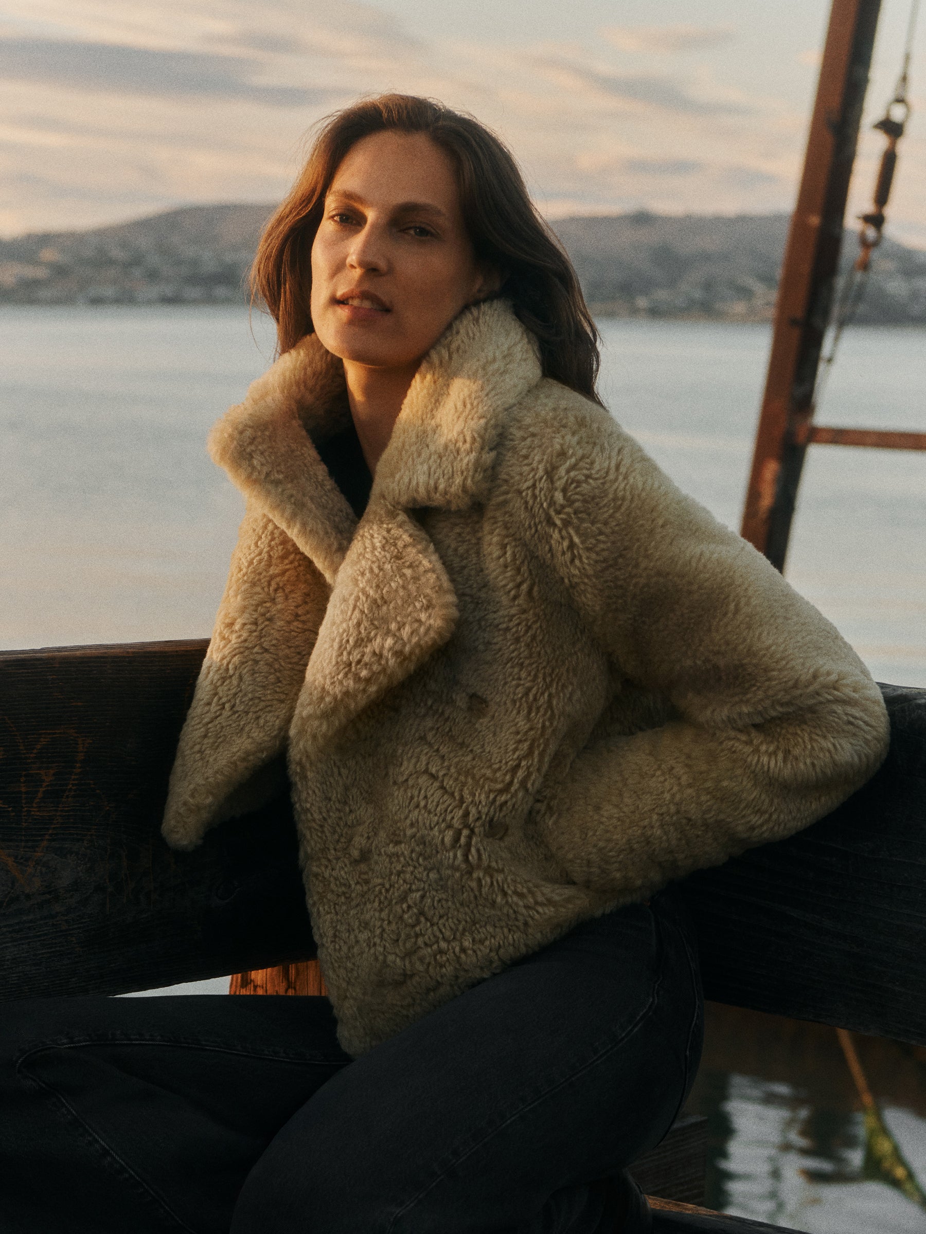 Alternative view of Marcona Wooly Peacoat