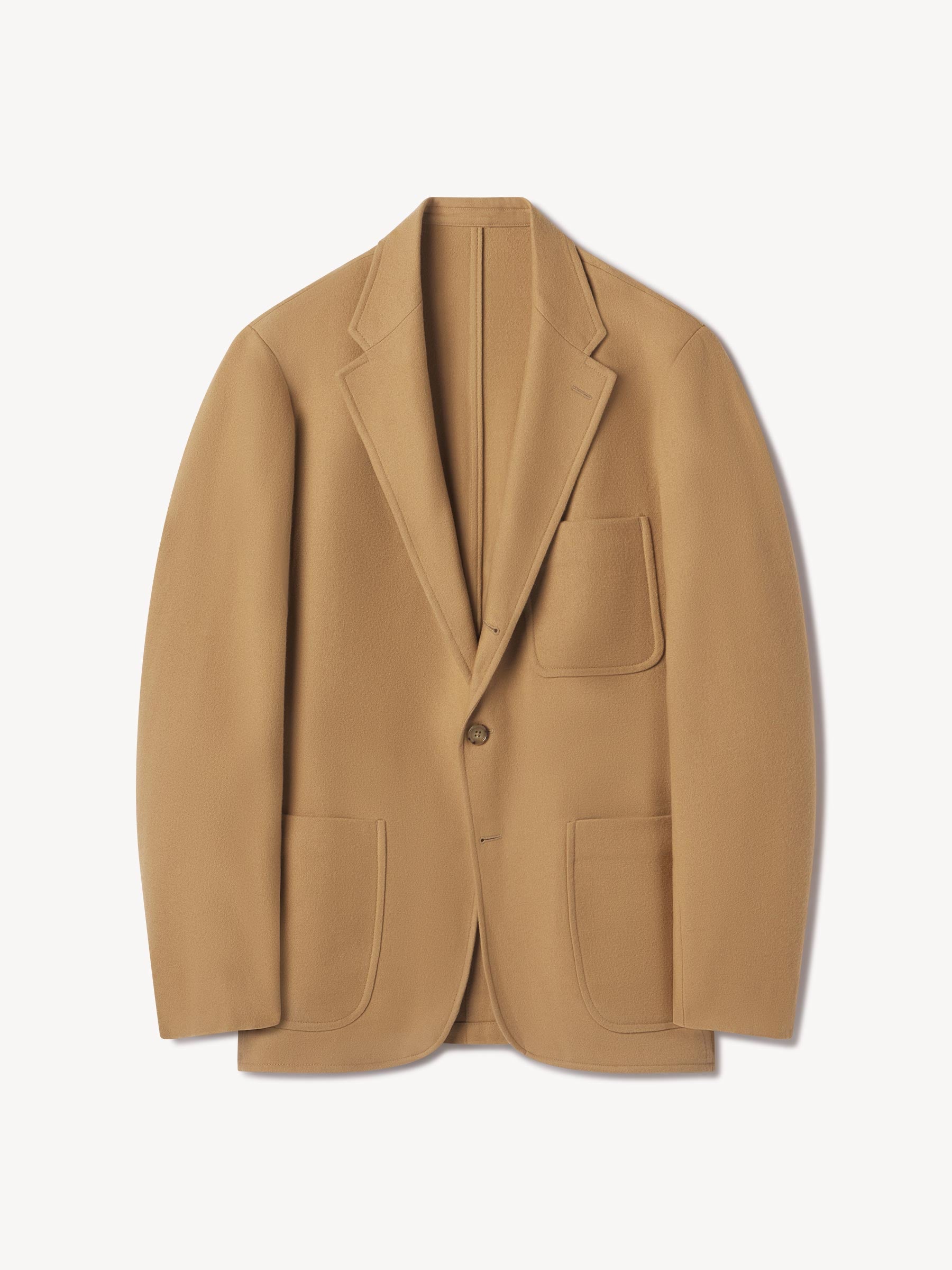 Camel Woolen Cashmere Carry-On Jacket