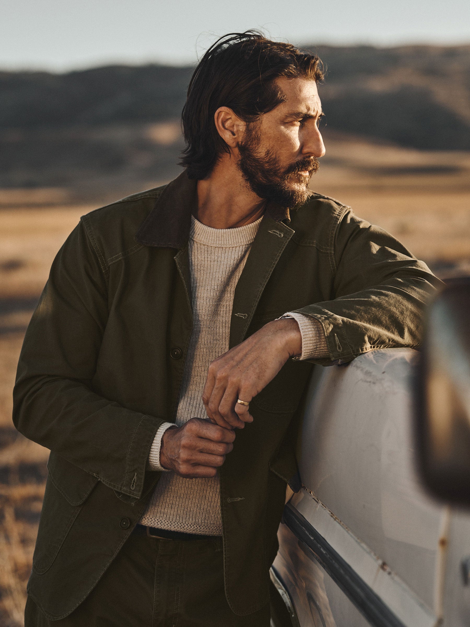 Alternative view of Field Olive Craftsman Canvas Field Jacket