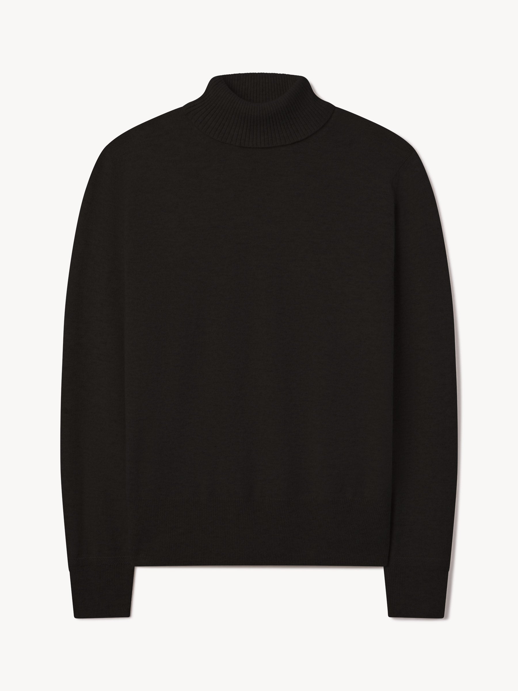 Black California Cashmere Turtleneck