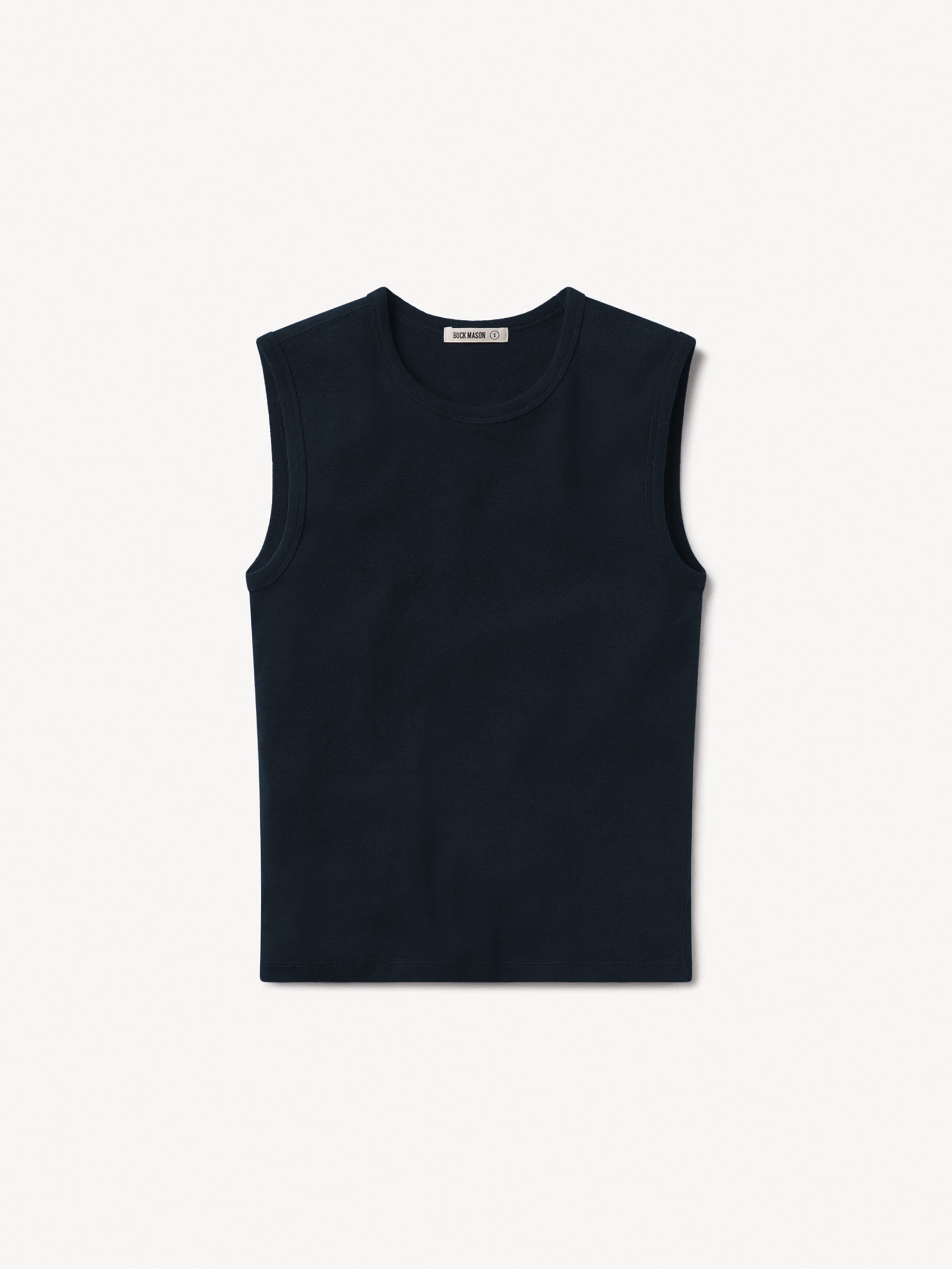 Alternative view of Dark Navy Heirloom Rib Muscle Tank