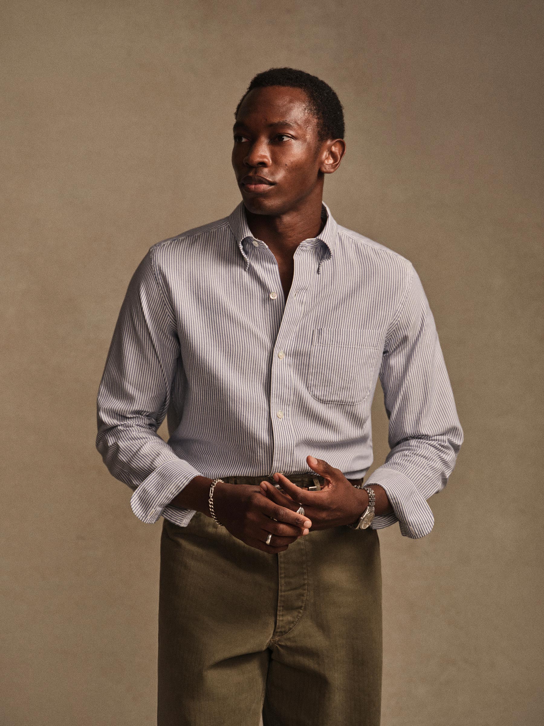 Brooke Stripe California Oxford BD Shirt